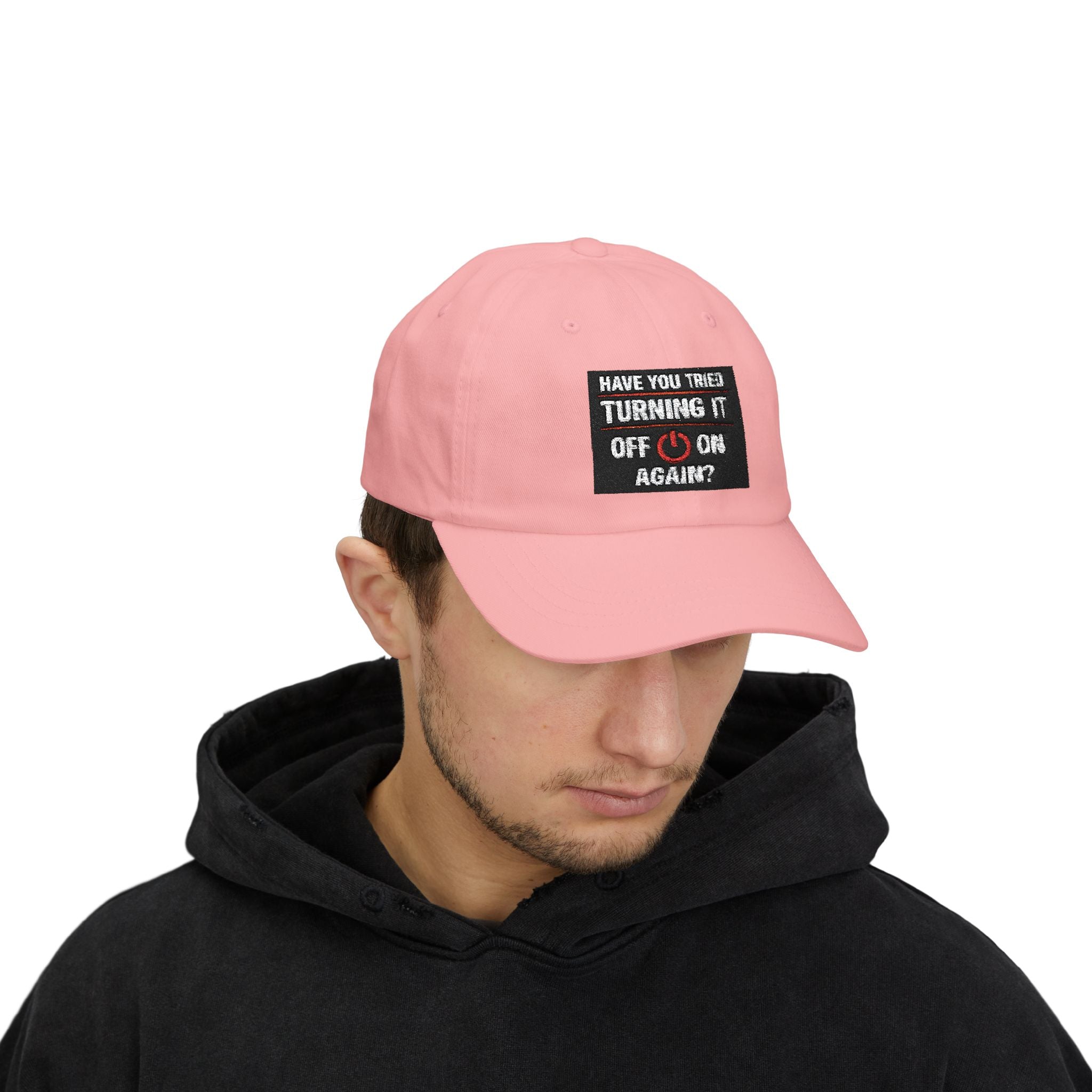 "Have You Tried Turning It Off & On Again?" Tech Humor Funny IT Baseball Hat/Cap