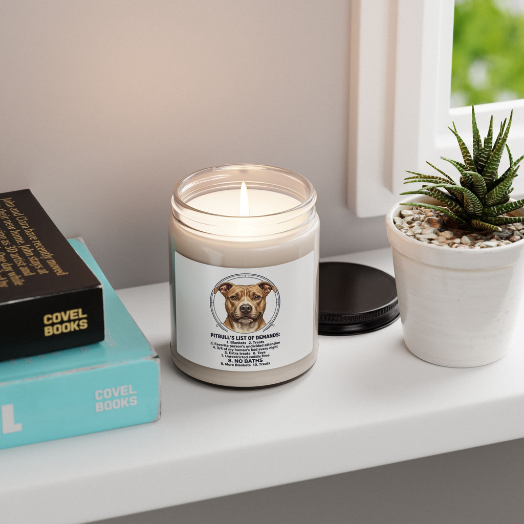 Pitbull Mom Soy Candle | Dog Mom, Rescue Pride, Fur Baby Memorial