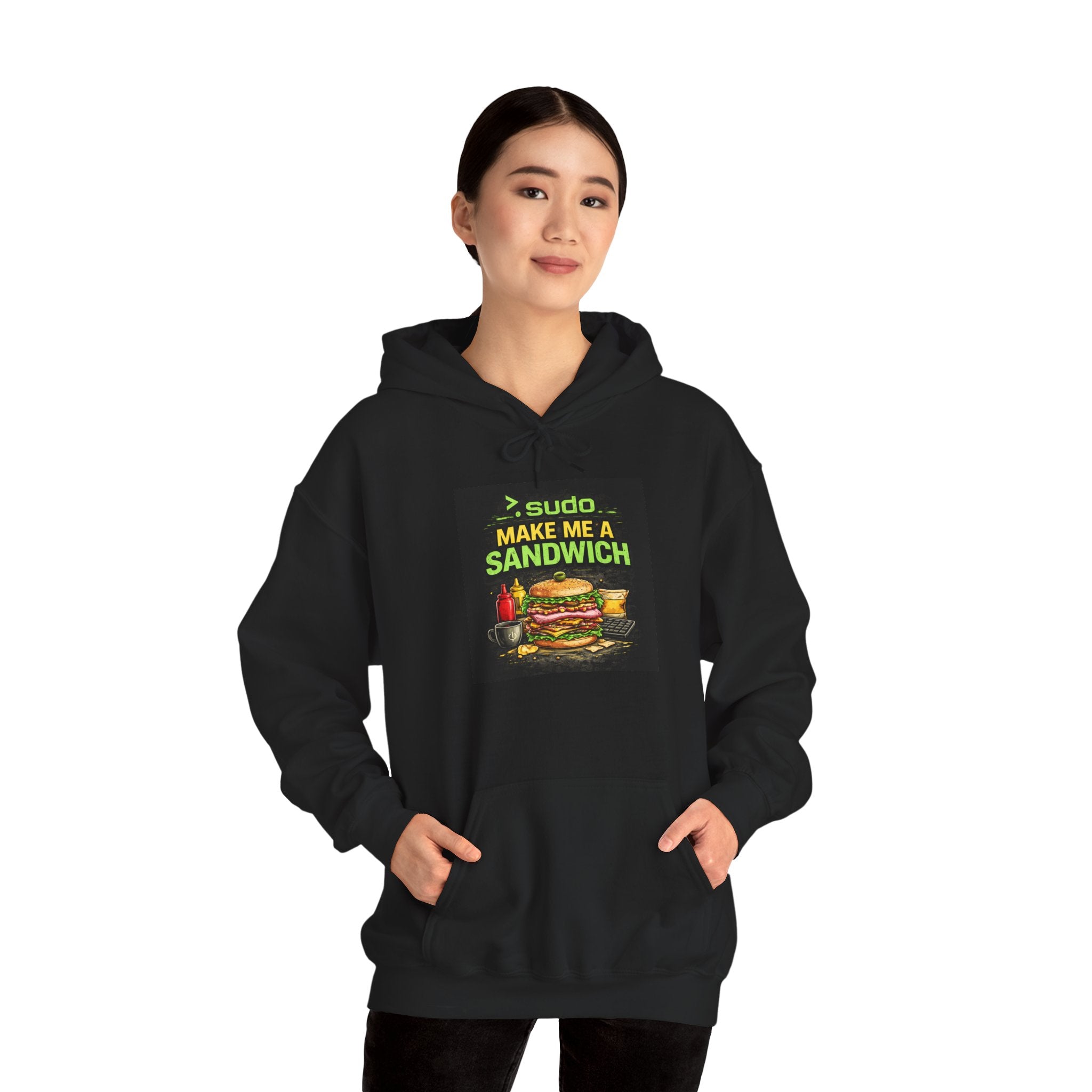 ">.Sudo Make Me A Sandwich" IT Humor Unisex Heavy Blend™ Hoodie