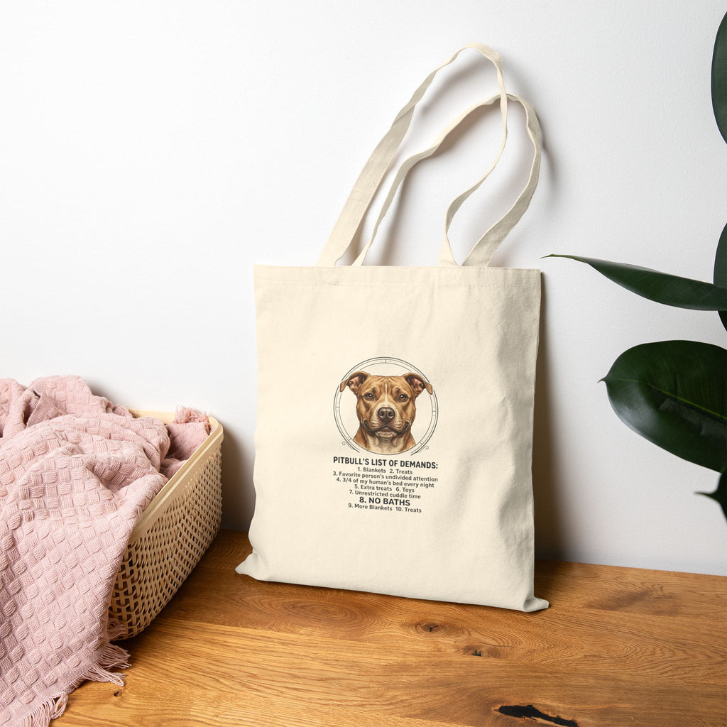 Rescue Pride Dog Mom | Cotton Canvas, Fur Baby Memorial Canvas Tote Bag