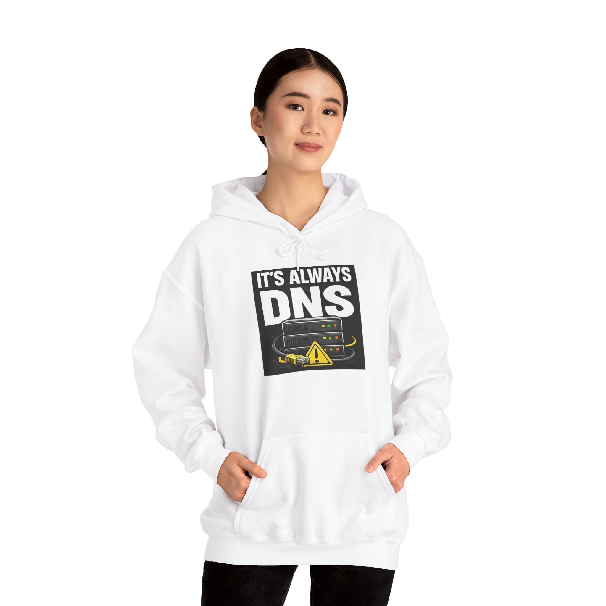 "It's Always DNS" IT Humor Unisex Heavy Blend™ Hoodie