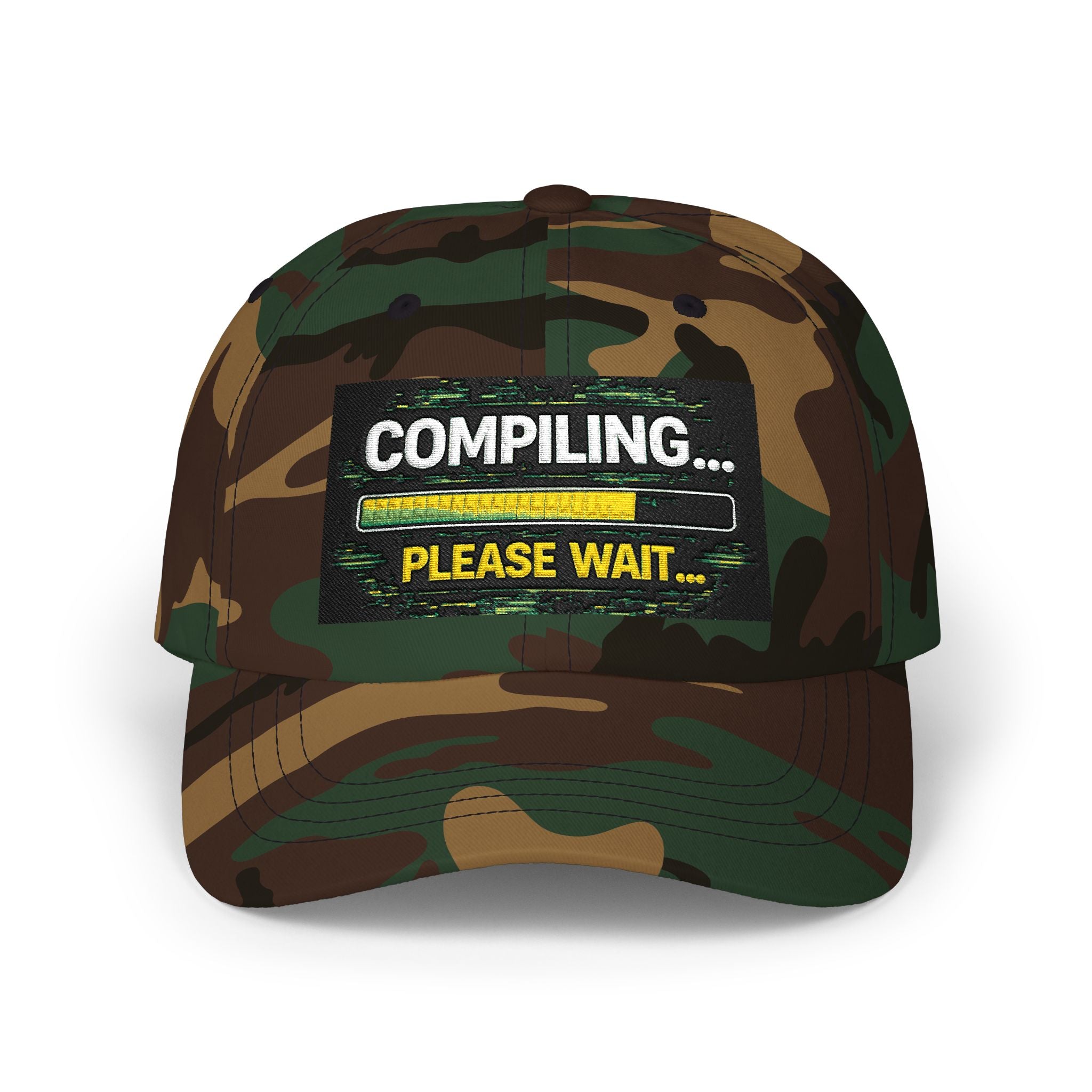 "Compiling...Please Wait" Tech Humor Funny IT Baseball Hat/Cap