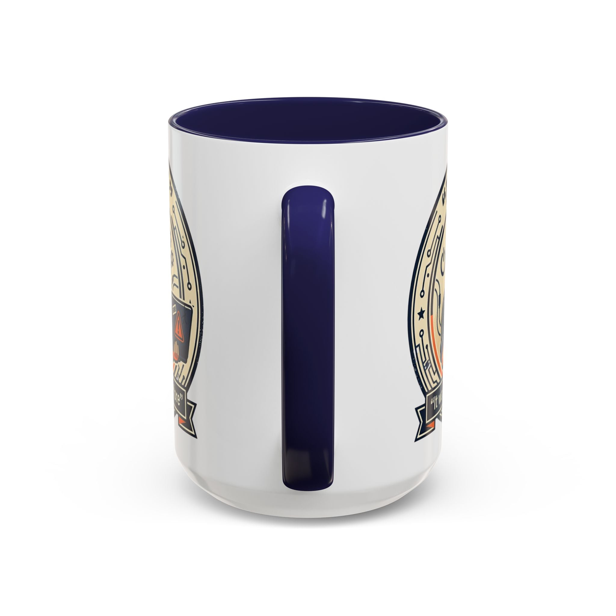 "I Fix: It Was Working Before" IT Humor Accent Coffee Mug (11, 15oz)