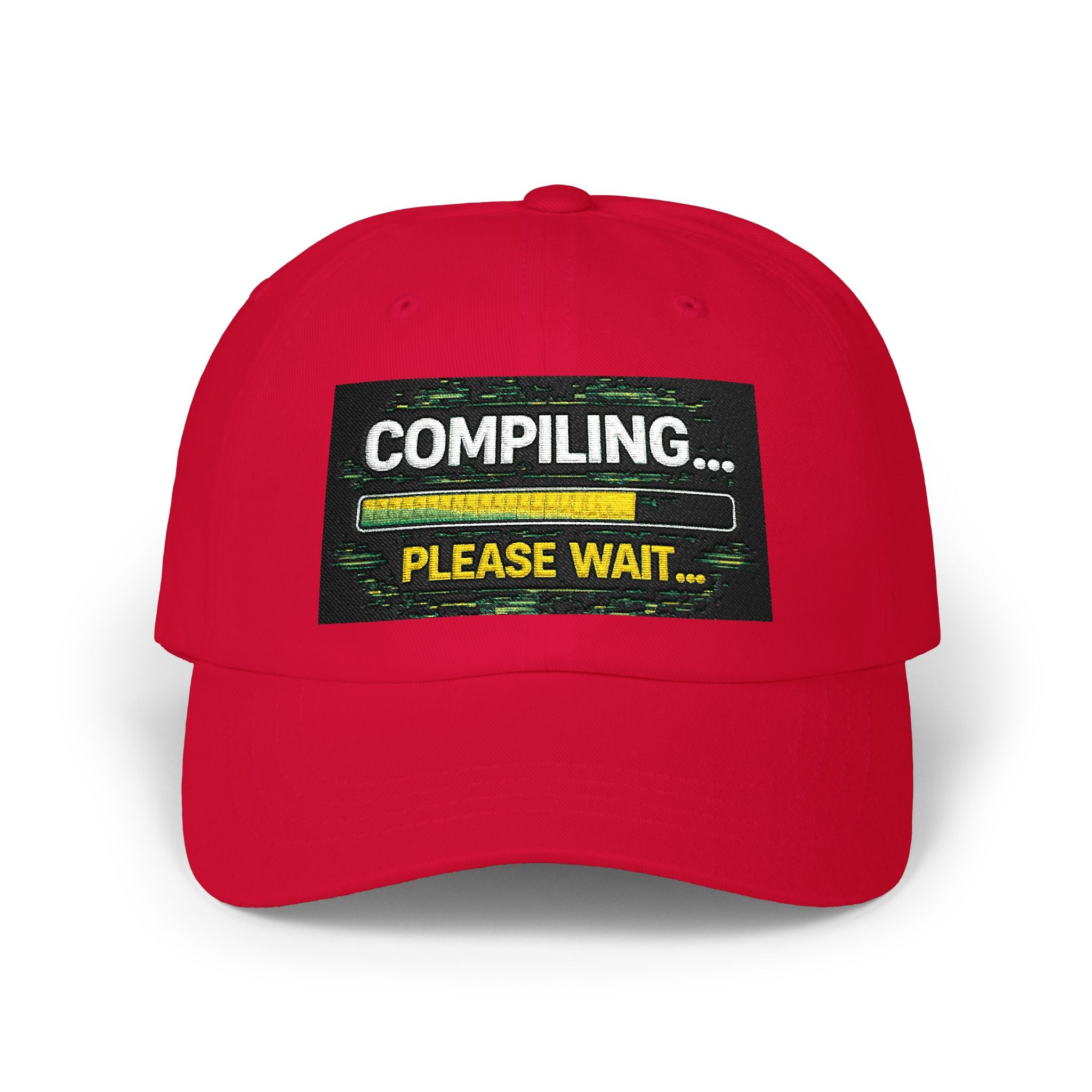 "Compiling...Please Wait" Tech Humor Funny IT Baseball Hat/Cap