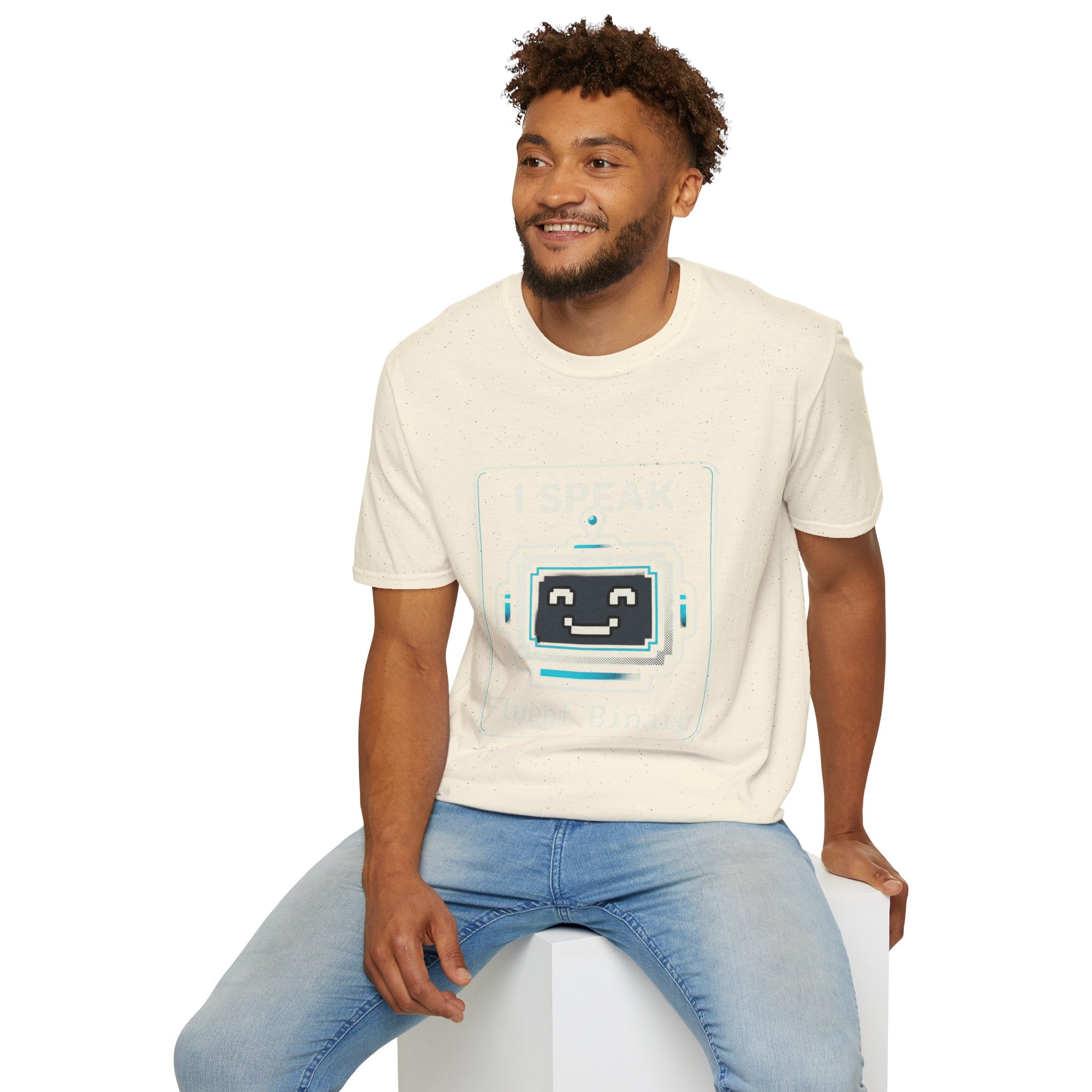 "I Speak Fluent Binary" Funny IT Programmer Tech Humor Graphic Tee