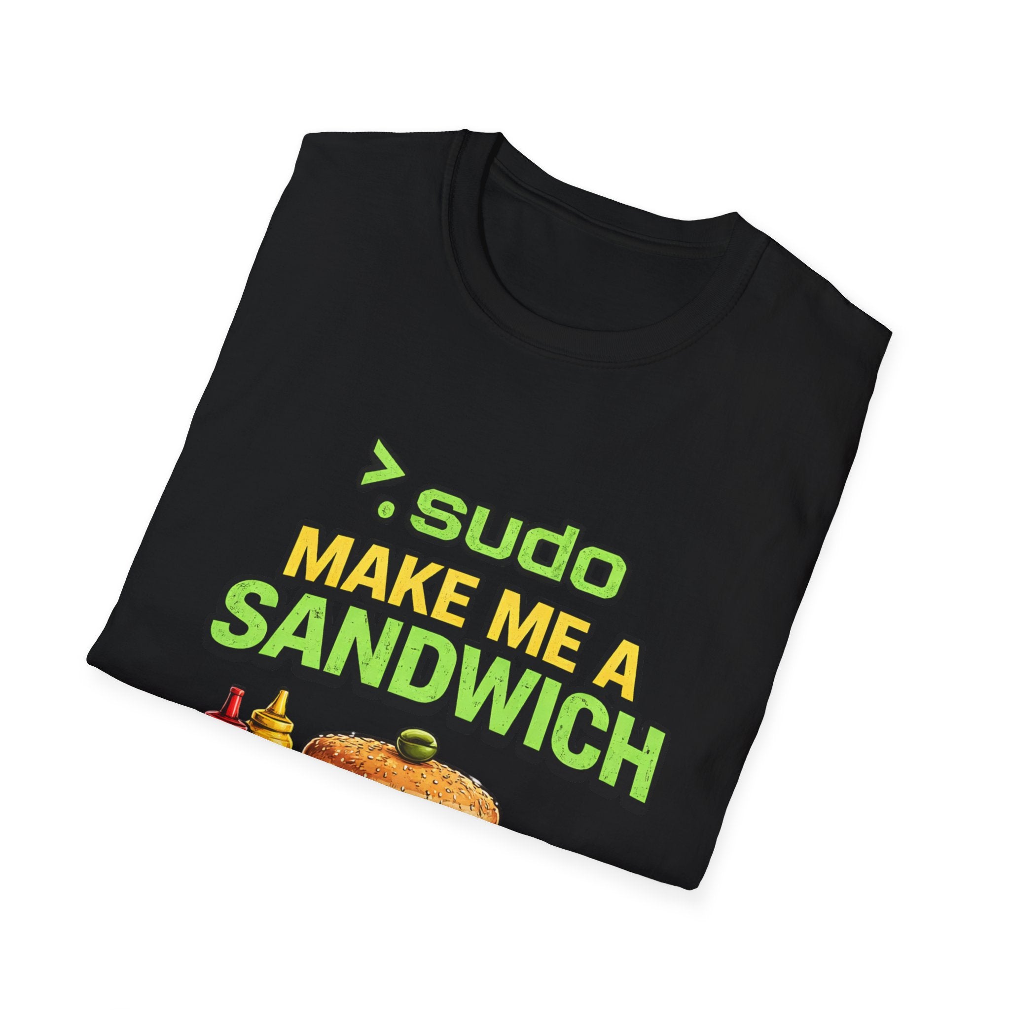 ">. Sudo Make Me a Sandwich" Funny IT T-Shirt — Programmer Tech Humor Tee