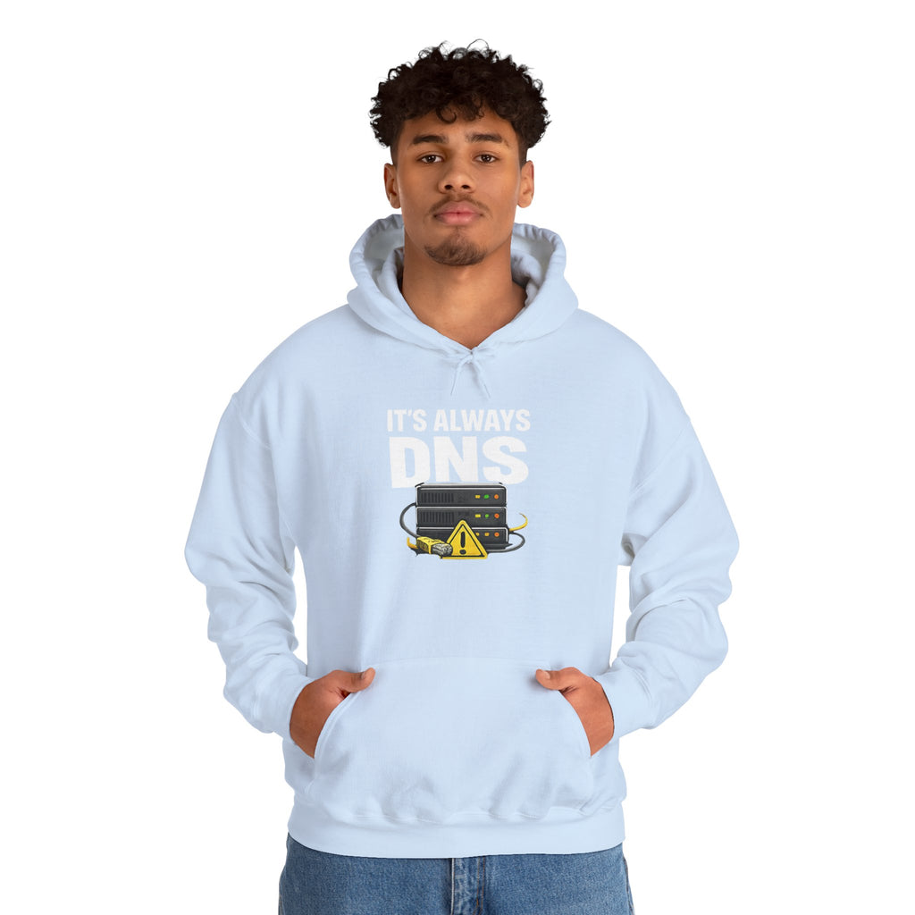 "It's Always DNS" Tech Humor Unisex Heavy Blend™ Hoodie