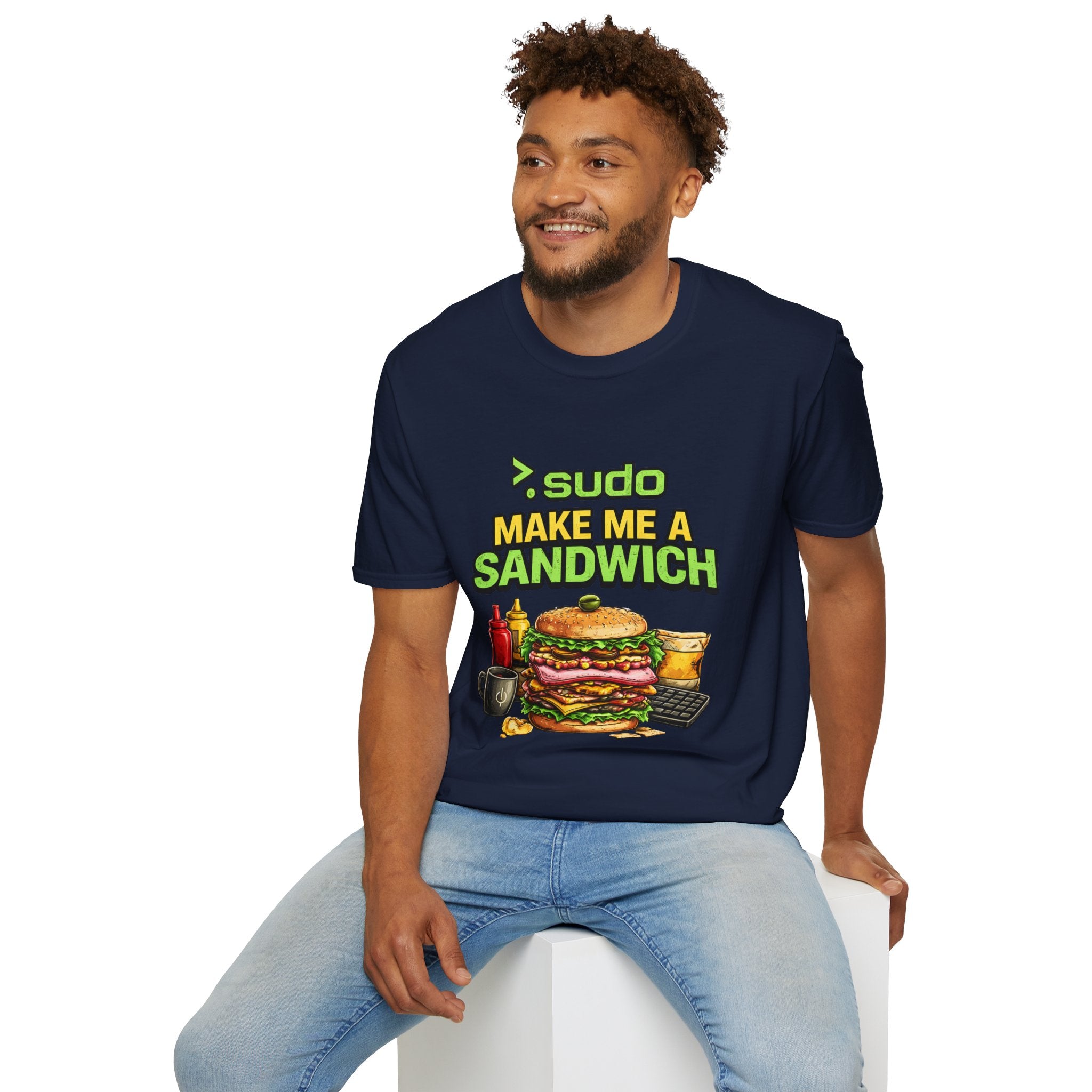 ">. Sudo Make Me a Sandwich" Funny IT T-Shirt — Programmer Tech Humor Tee