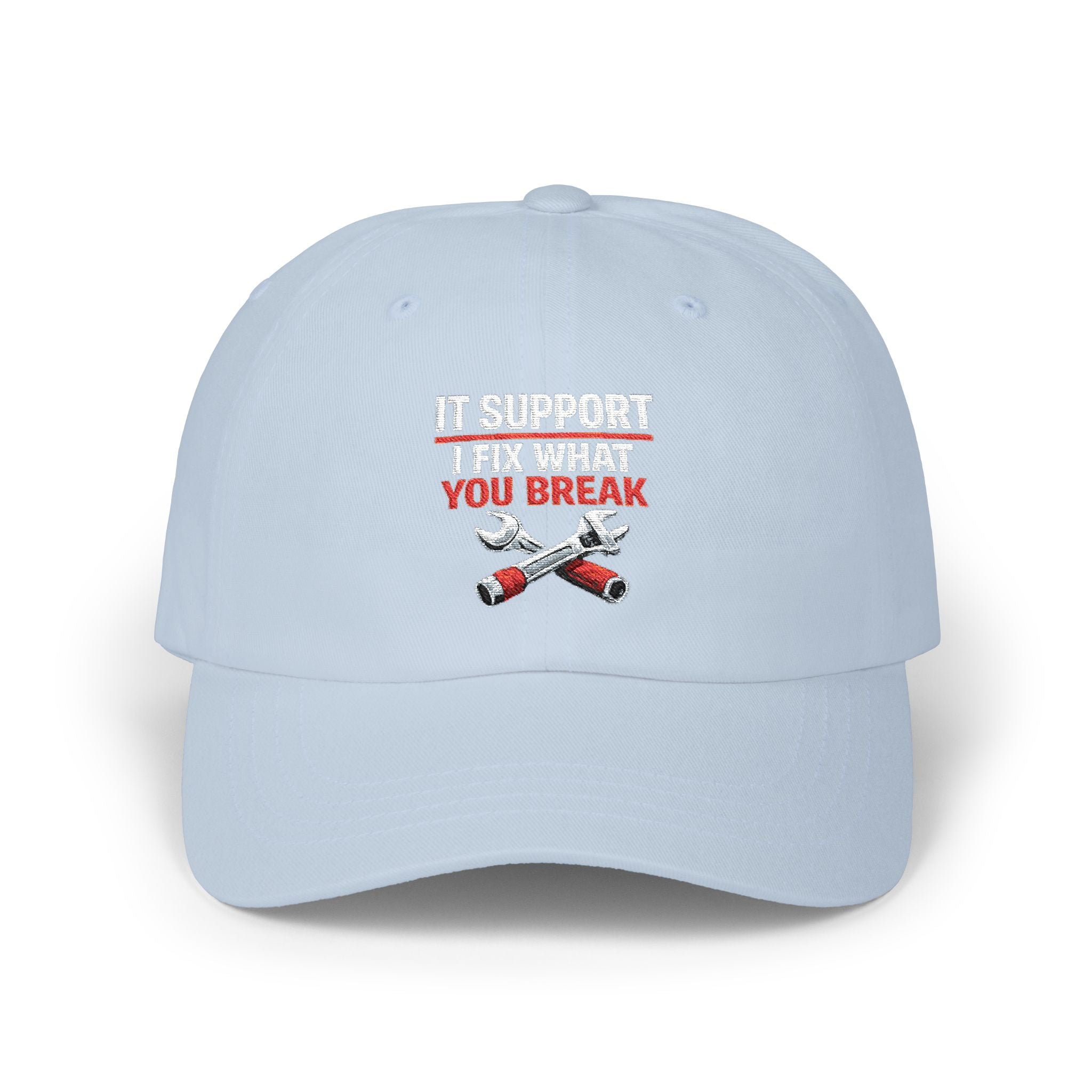 "IT Support: I Fix What You Break" Tech Humor Funny IT Baseball Hat/Cap