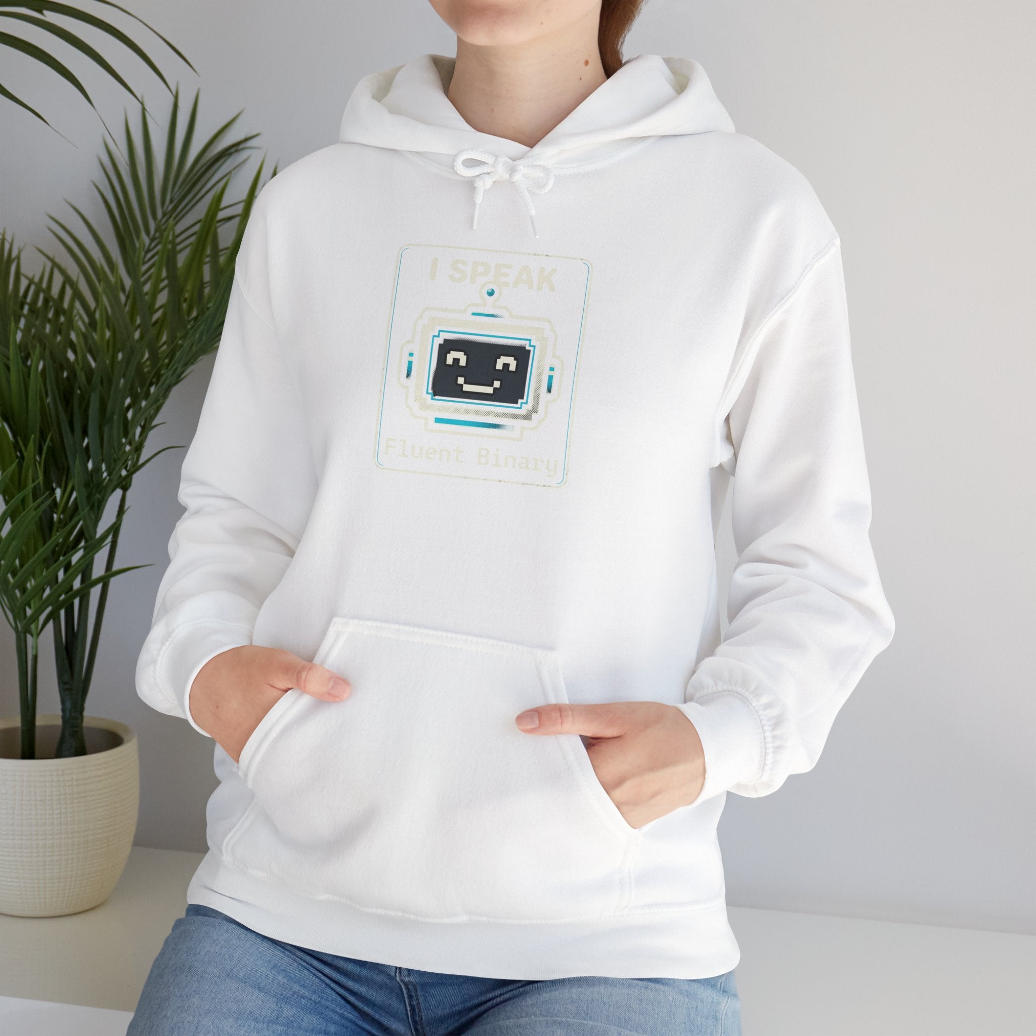 "I Speak Fluent Binary" Funny IT Programmer Humor Hoodie