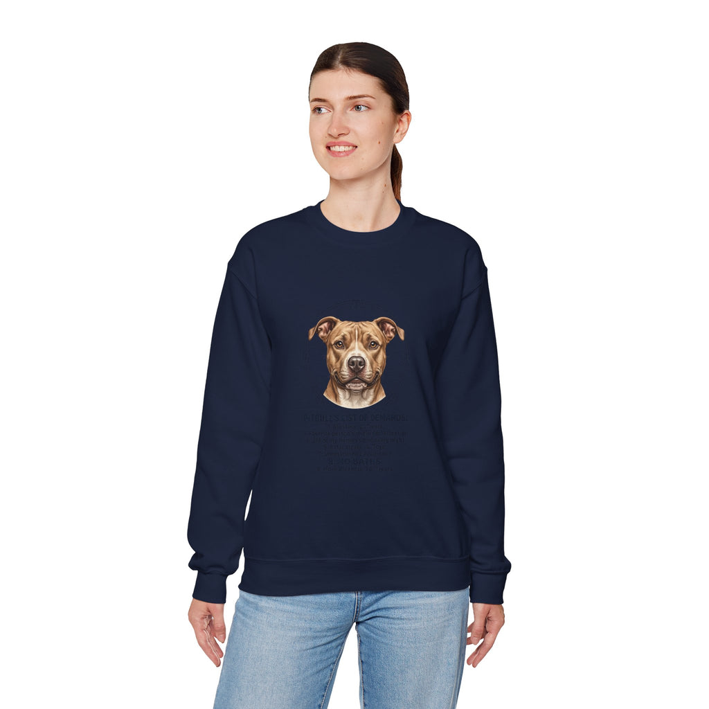 Pitbull Mom Sweatshirt | dog mom, fur baby, rescue pride