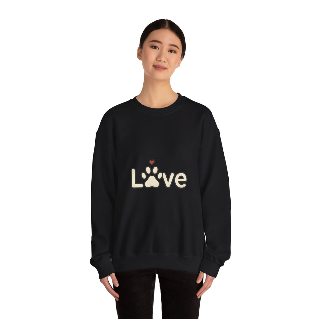 Love Paw Crewneck Sweatshirt | Dog Mom Dog Dad, Fur Baby Rescue Pride