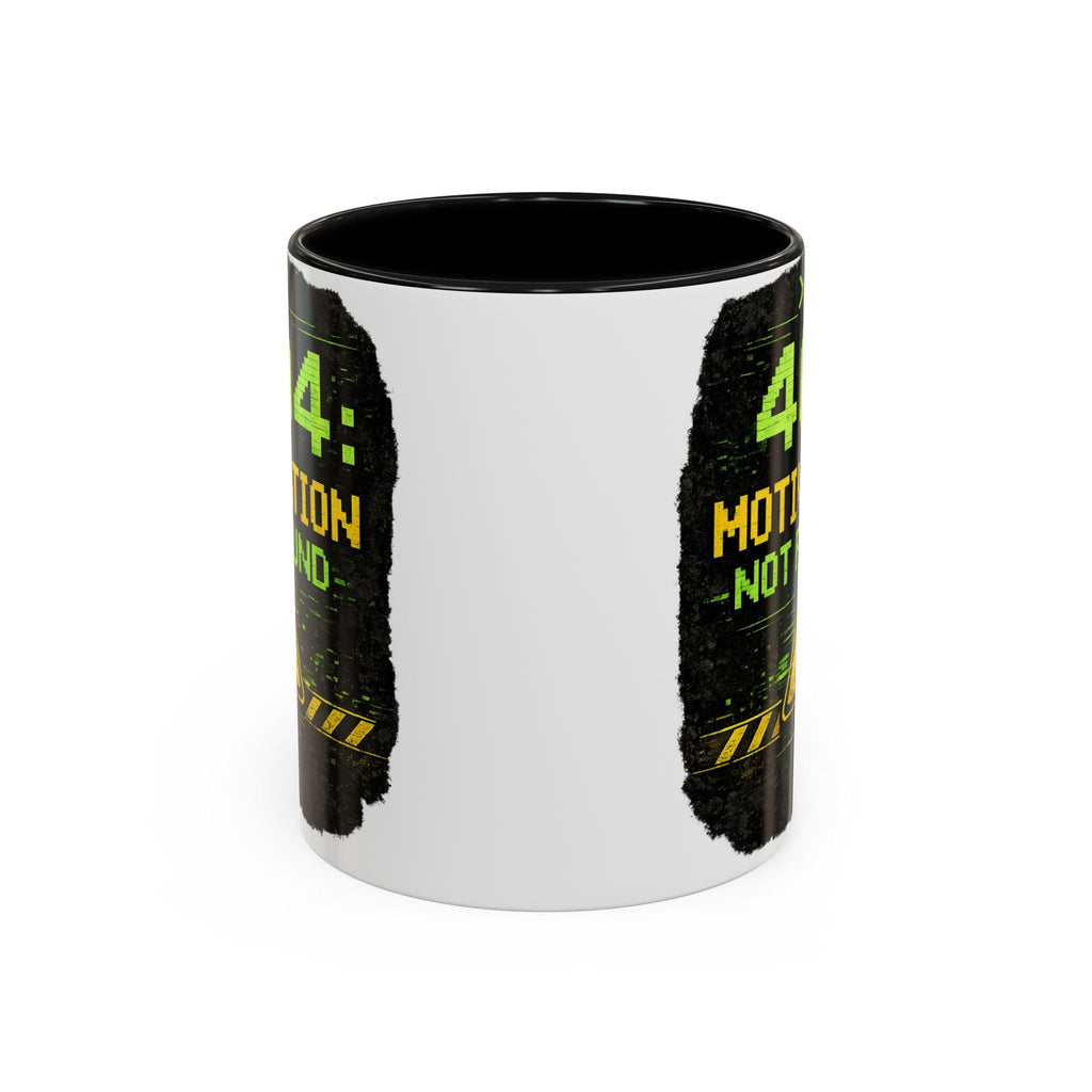 "Error 404 Motivation Not Found" IT Humor Accent Coffee Mug (11, 15oz)