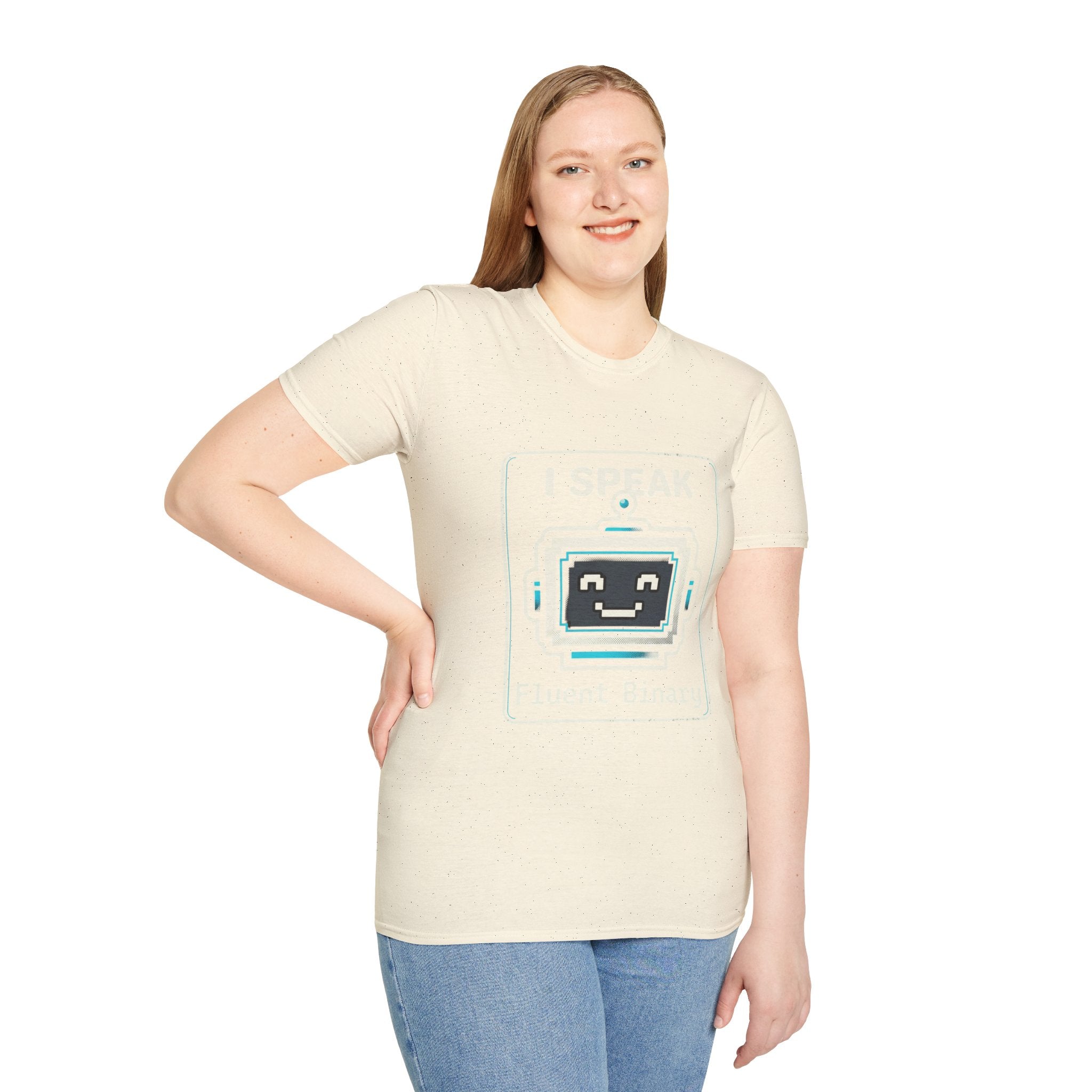 "I Speak Fluent Binary" Funny IT Programmer Tech Humor Graphic Tee