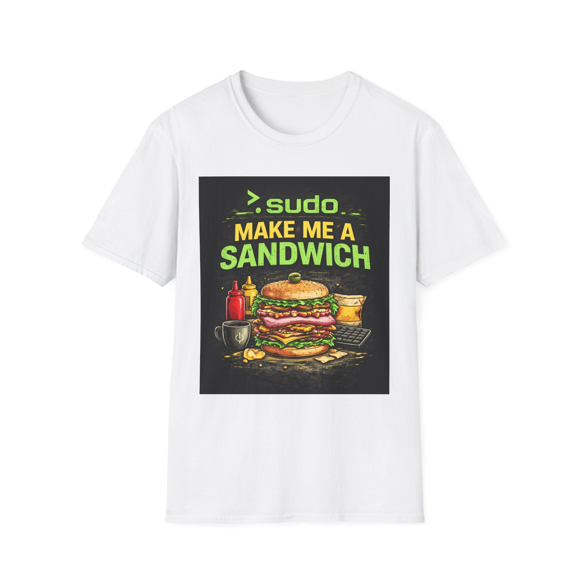 ">. Sudo Make Me a Sandwich" Funny IT T-Shirt — Programmer Tech Humor Graphic Tee