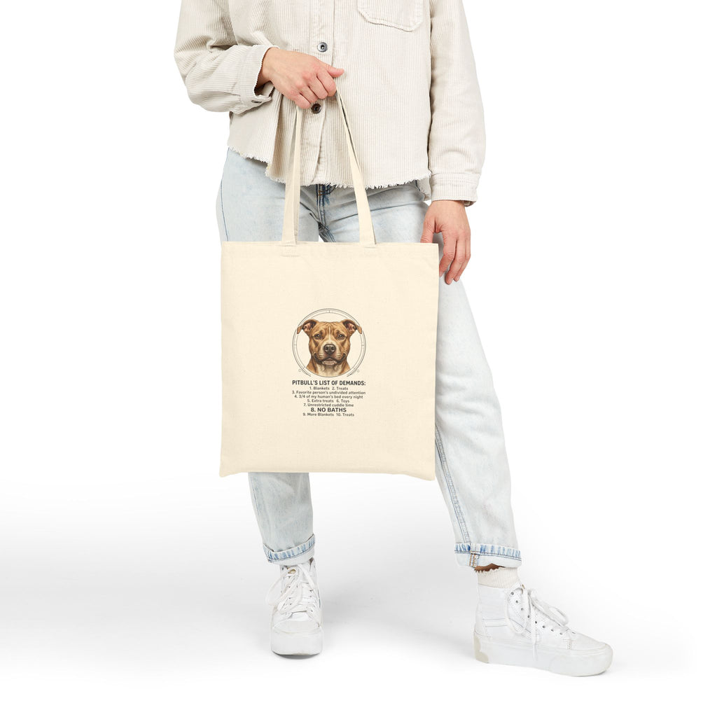 Rescue Pride Dog Mom | Cotton Canvas, Fur Baby Memorial Canvas Tote Bag