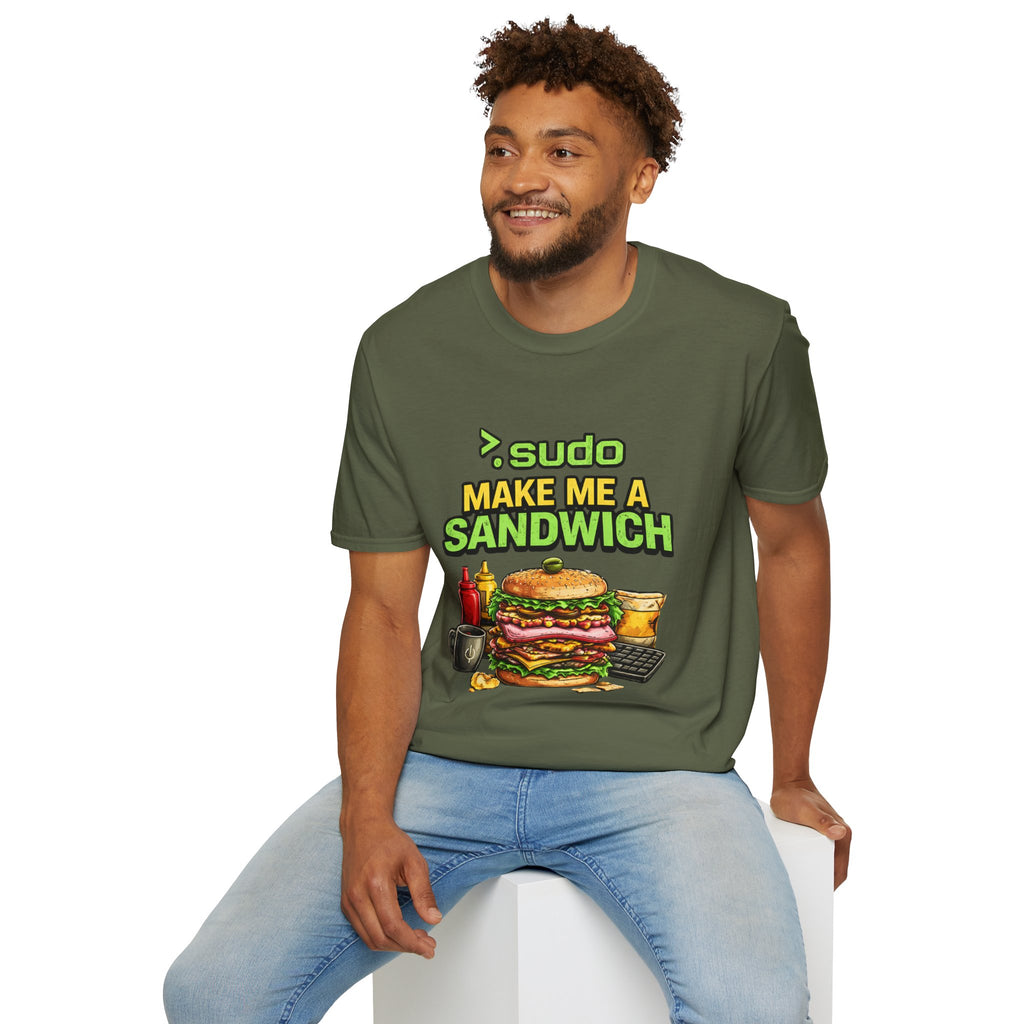 ">. Sudo Make Me a Sandwich" Funny IT T-Shirt — Programmer Tech Humor Tee