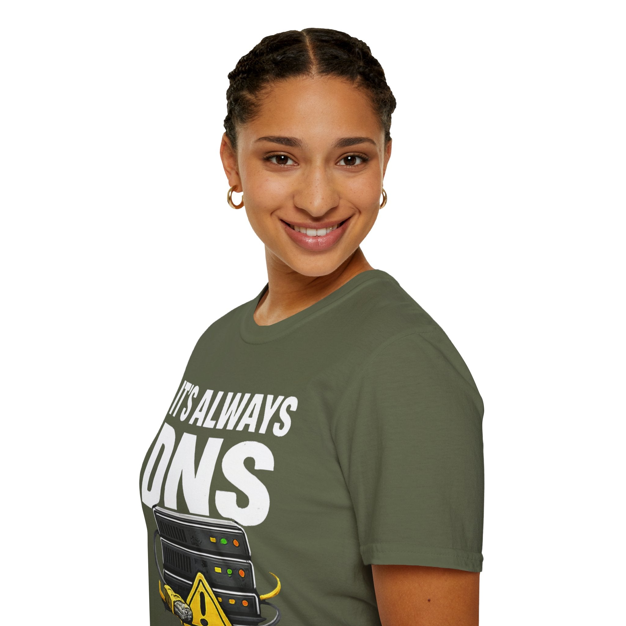 "It's Always DNS" Funny IT Tech Humor T-Shirt