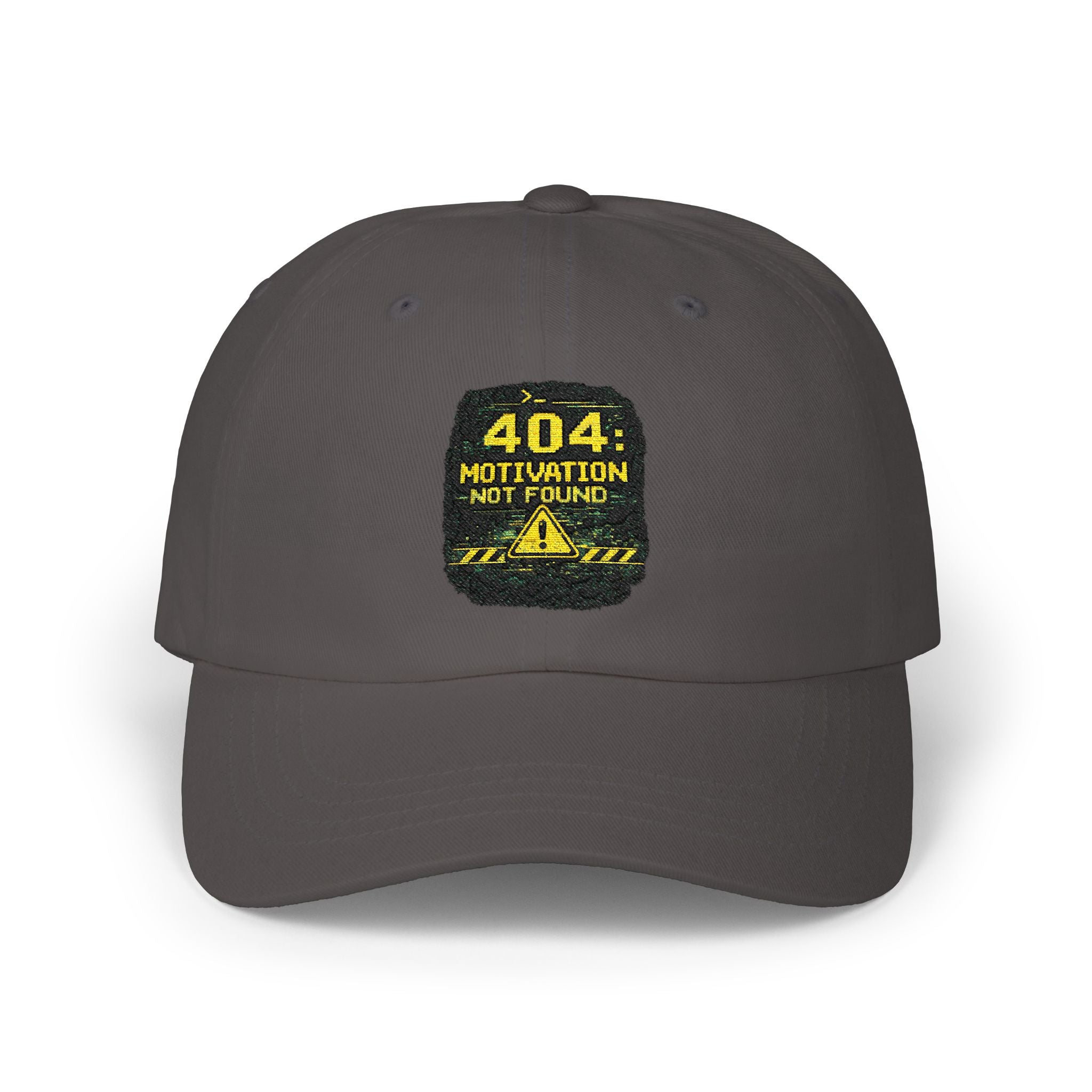 "Error 404 Motivation Not Found" Tech Humor Funny IT Baseball Hat/Cap