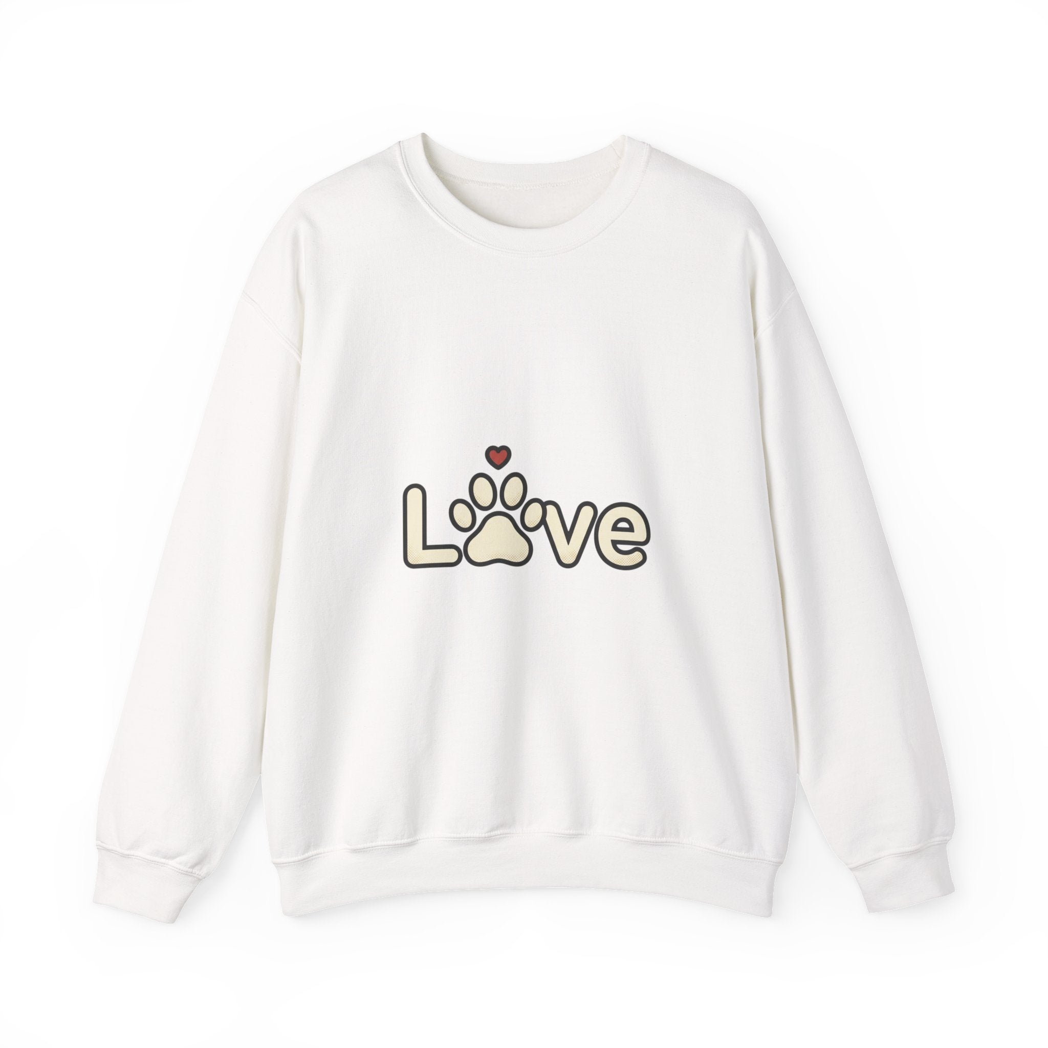 Love Paw Crewneck Sweatshirt | Dog Mom Dog Dad, Fur Baby Rescue Pride