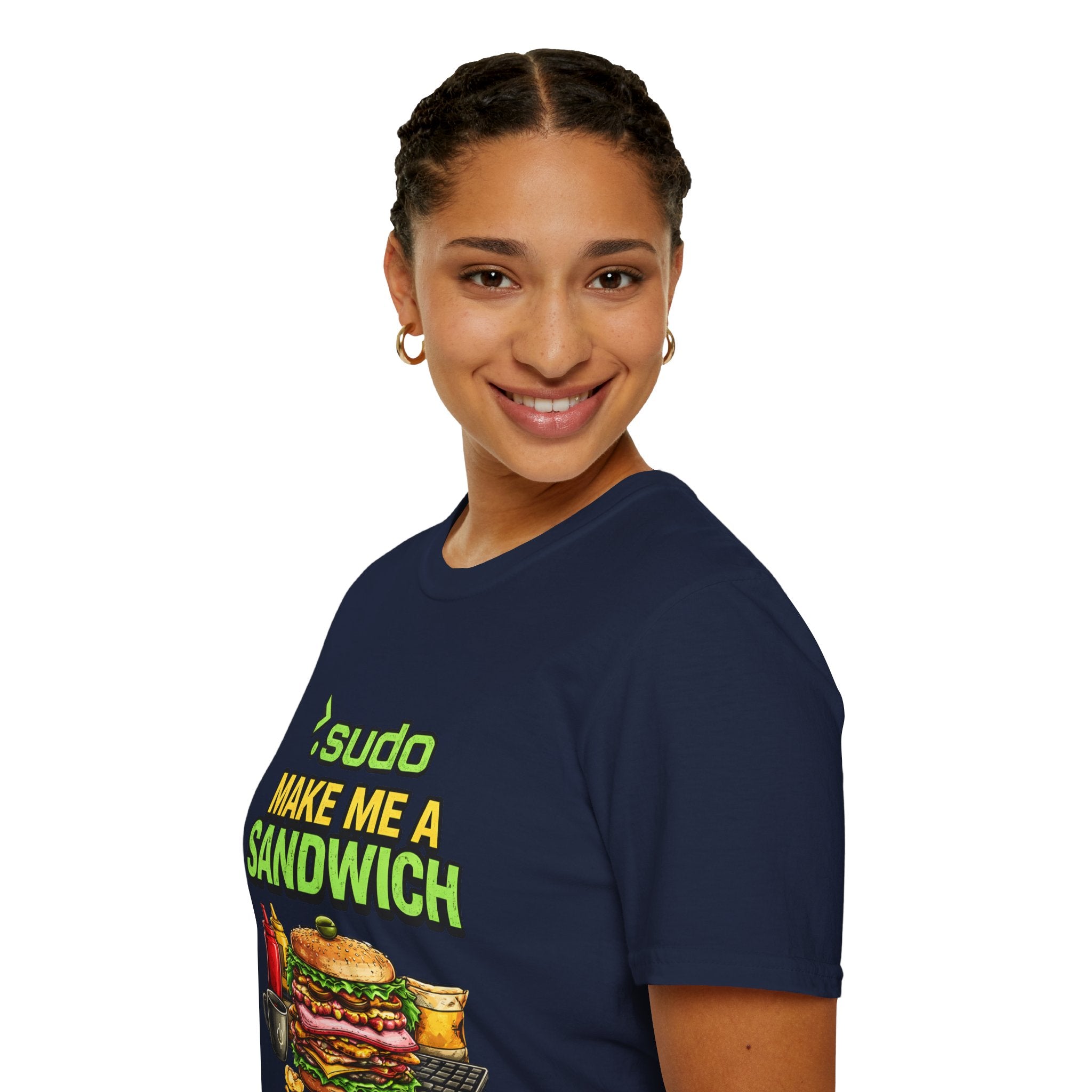 ">. Sudo Make Me a Sandwich" Funny IT T-Shirt — Programmer Tech Humor Tee