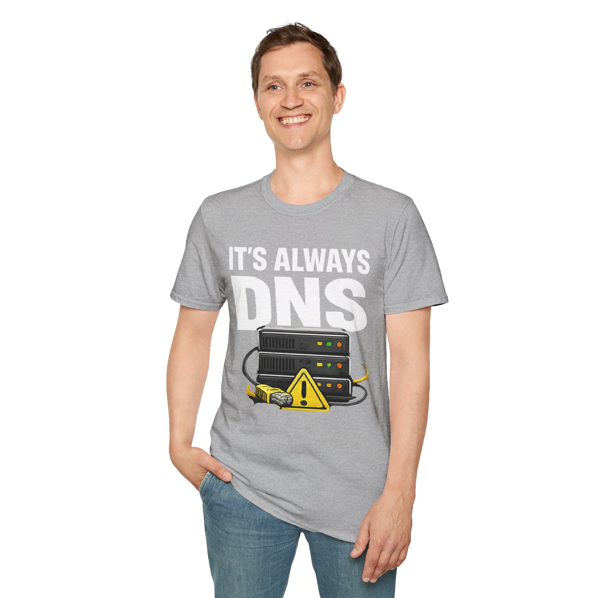 "It's Always DNS" Funny IT Tech Humor T-Shirt