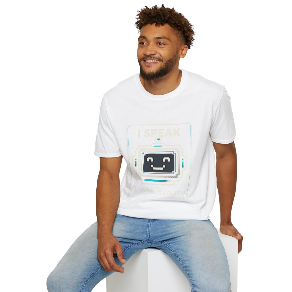 "I Speak Fluent Binary" Funny IT Programmer Tech Humor Graphic Tee