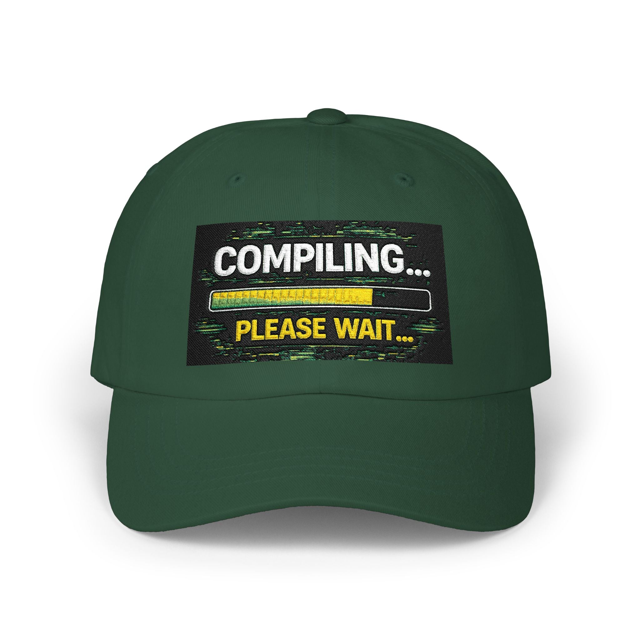 "Compiling...Please Wait" Tech Humor Funny IT Baseball Hat/Cap
