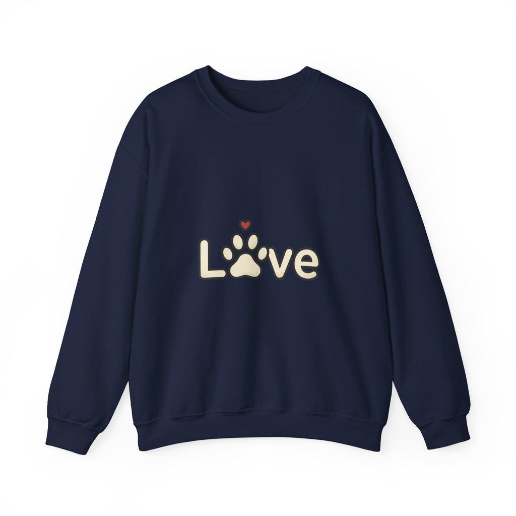 Love Paw Crewneck Sweatshirt | Dog Mom Dog Dad, Fur Baby Rescue Pride