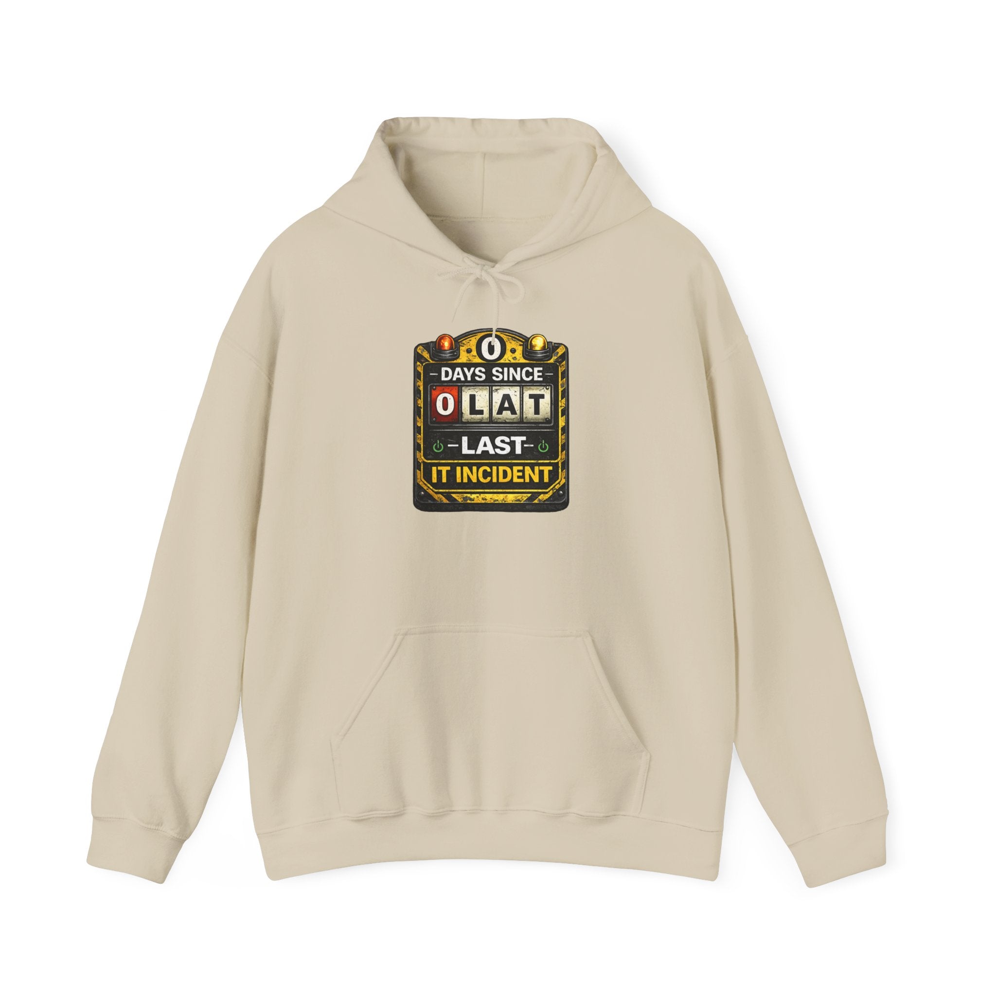 "0 Days Since Last IT Incident" Tech Humor Unisex Heavy Blend™ Hoodie