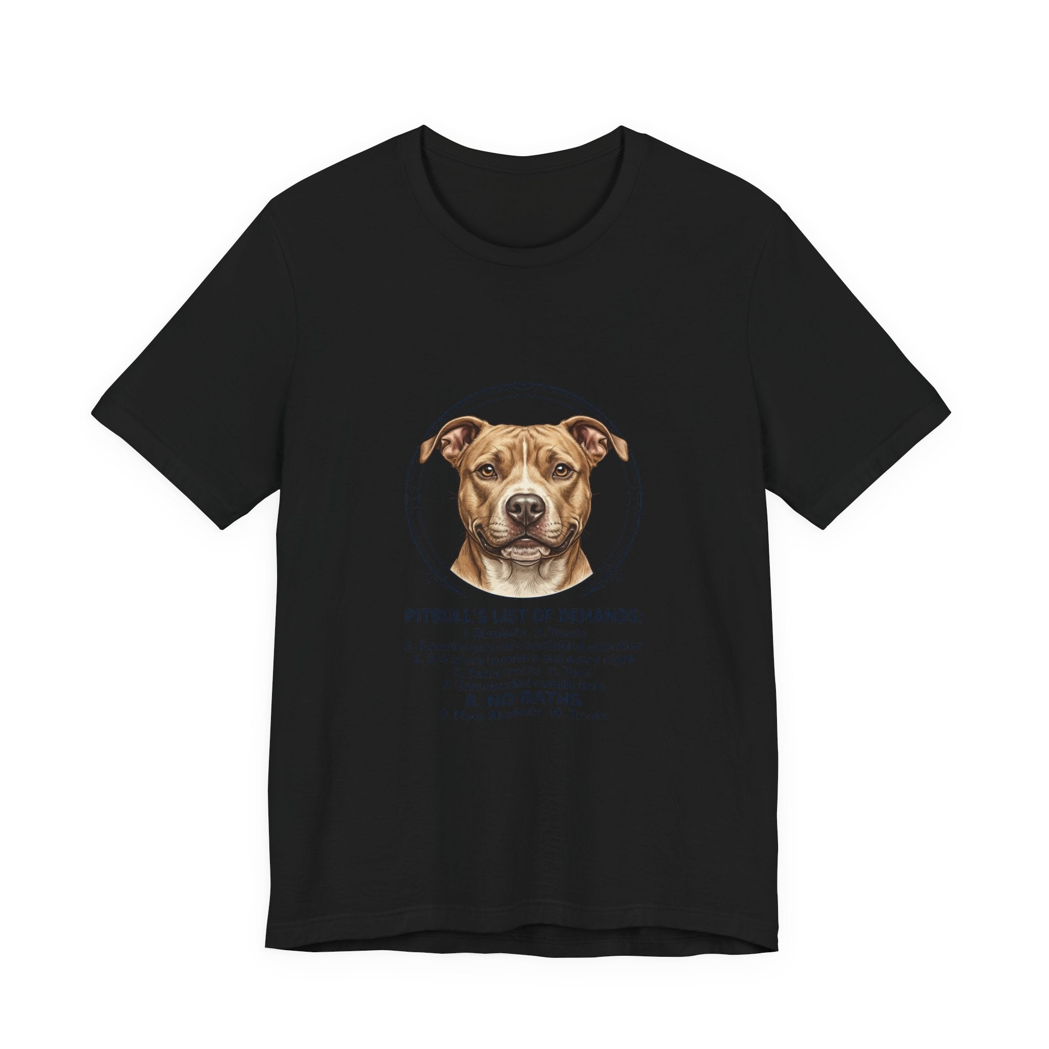 Pitbull Mom List of Demands T-Shirt | Dog Mom, Rescue Pride Tee