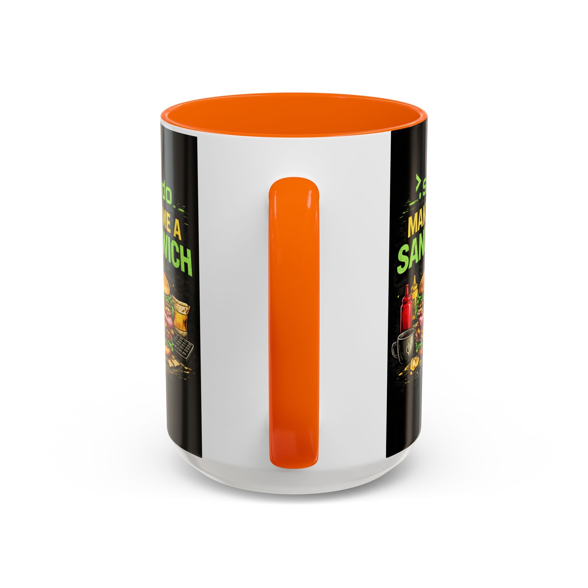 ">. Sudo Make Me a Sandwich" IT Humor Accent Coffee Mug (11, 15oz)