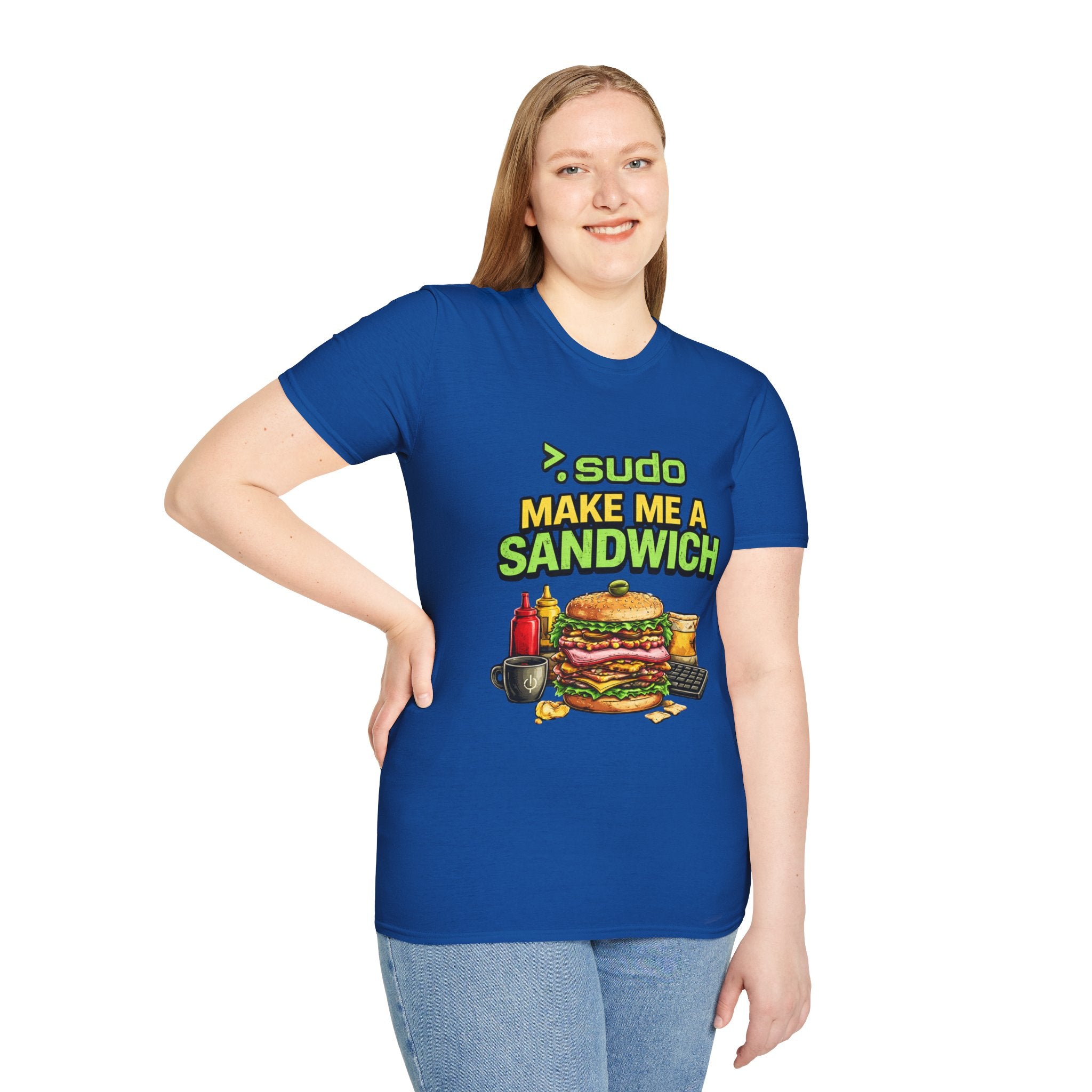 ">. Sudo Make Me a Sandwich" Funny IT T-Shirt — Programmer Tech Humor Tee