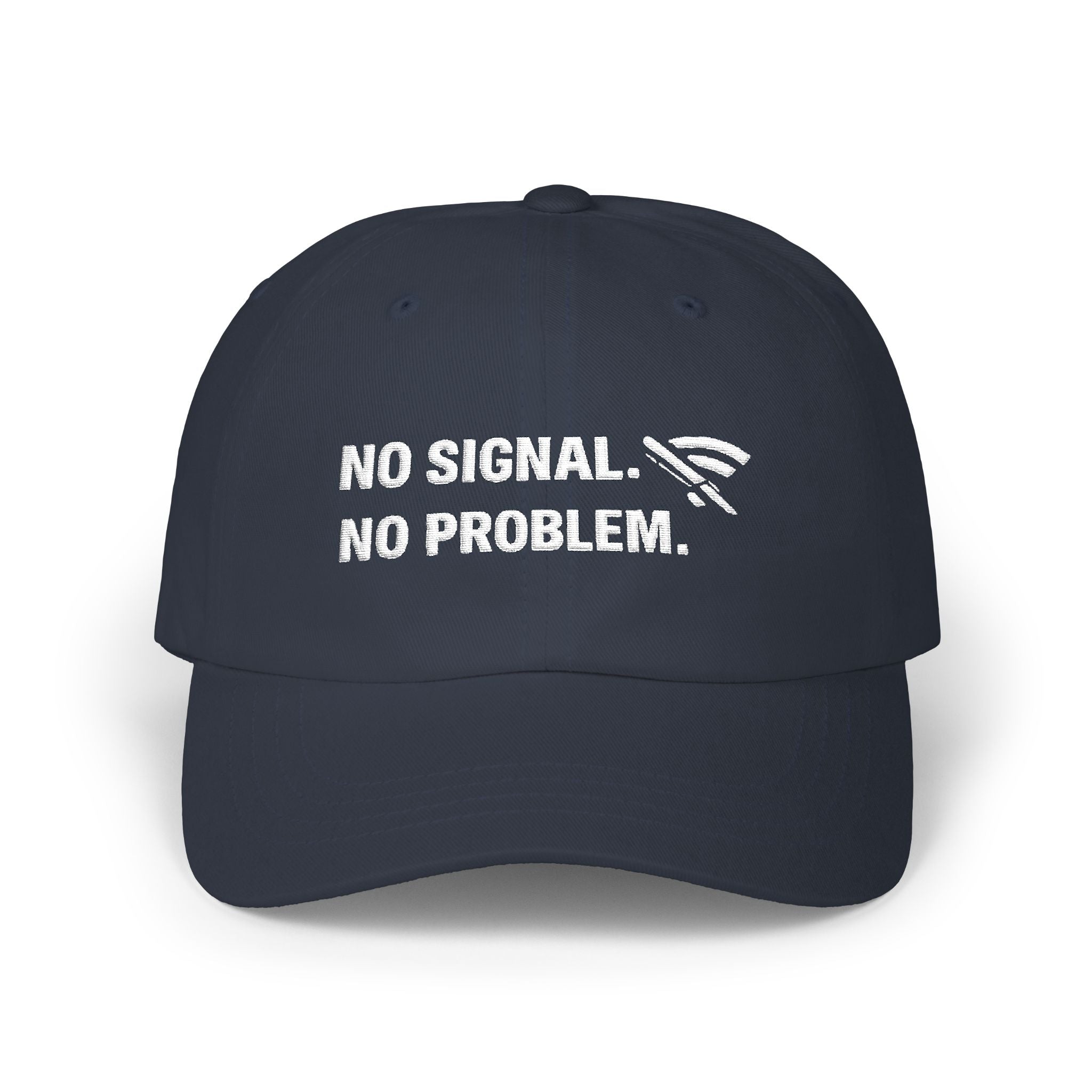 "No Signal No Problem" Tech Humor Funny IT Baseball Hat/Cap