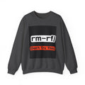 "rm -rf/ (Don't Try This)" — Funny Linux Command Crewneck Sweatshirt
