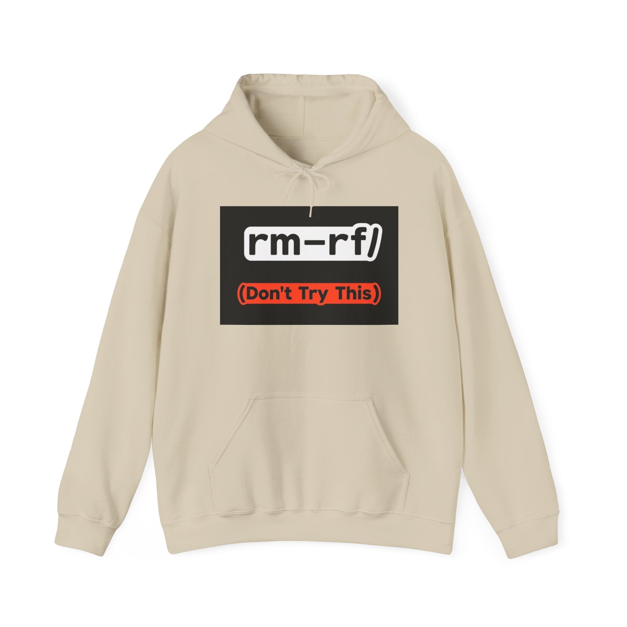 "rm–rf/ (Don't Try This)" — Funny Linux/Devops Command Hoodie