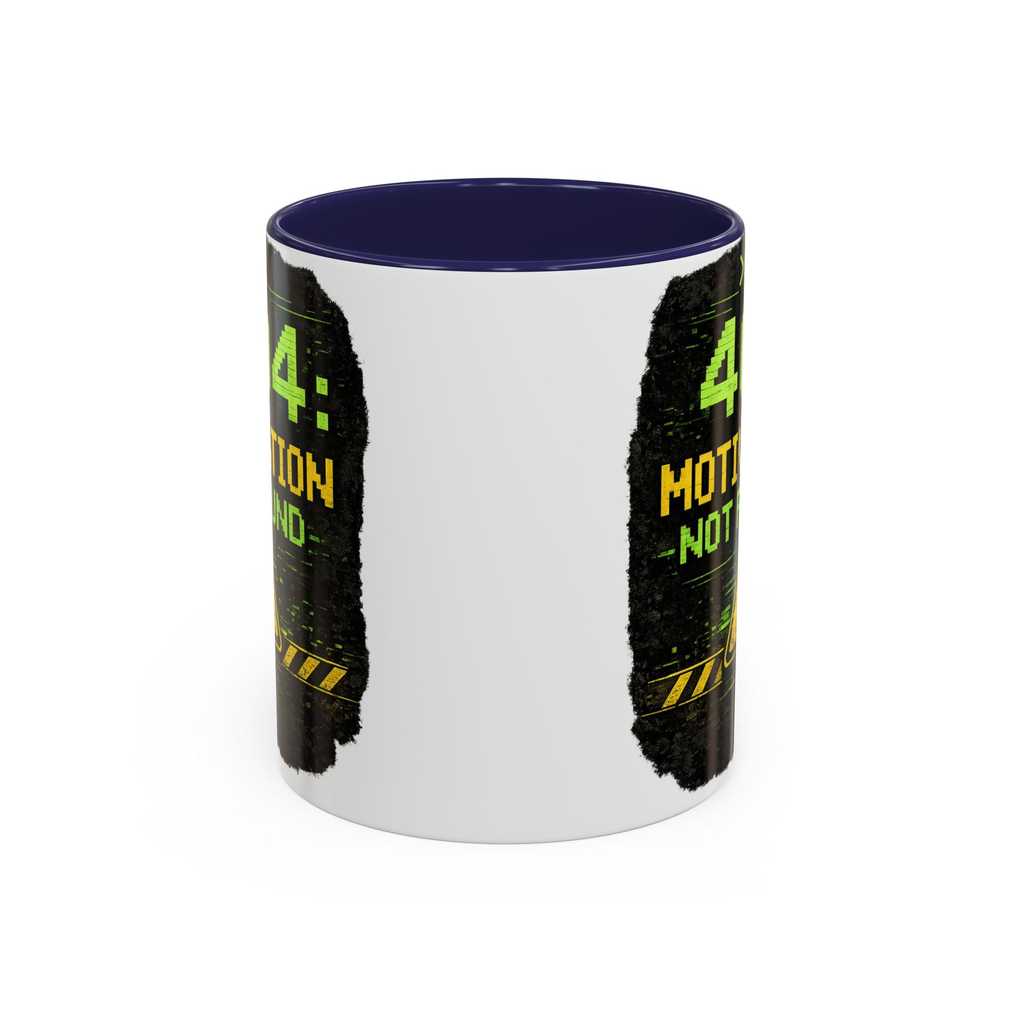 "Error 404 Motivation Not Found" IT Humor Accent Coffee Mug (11, 15oz)