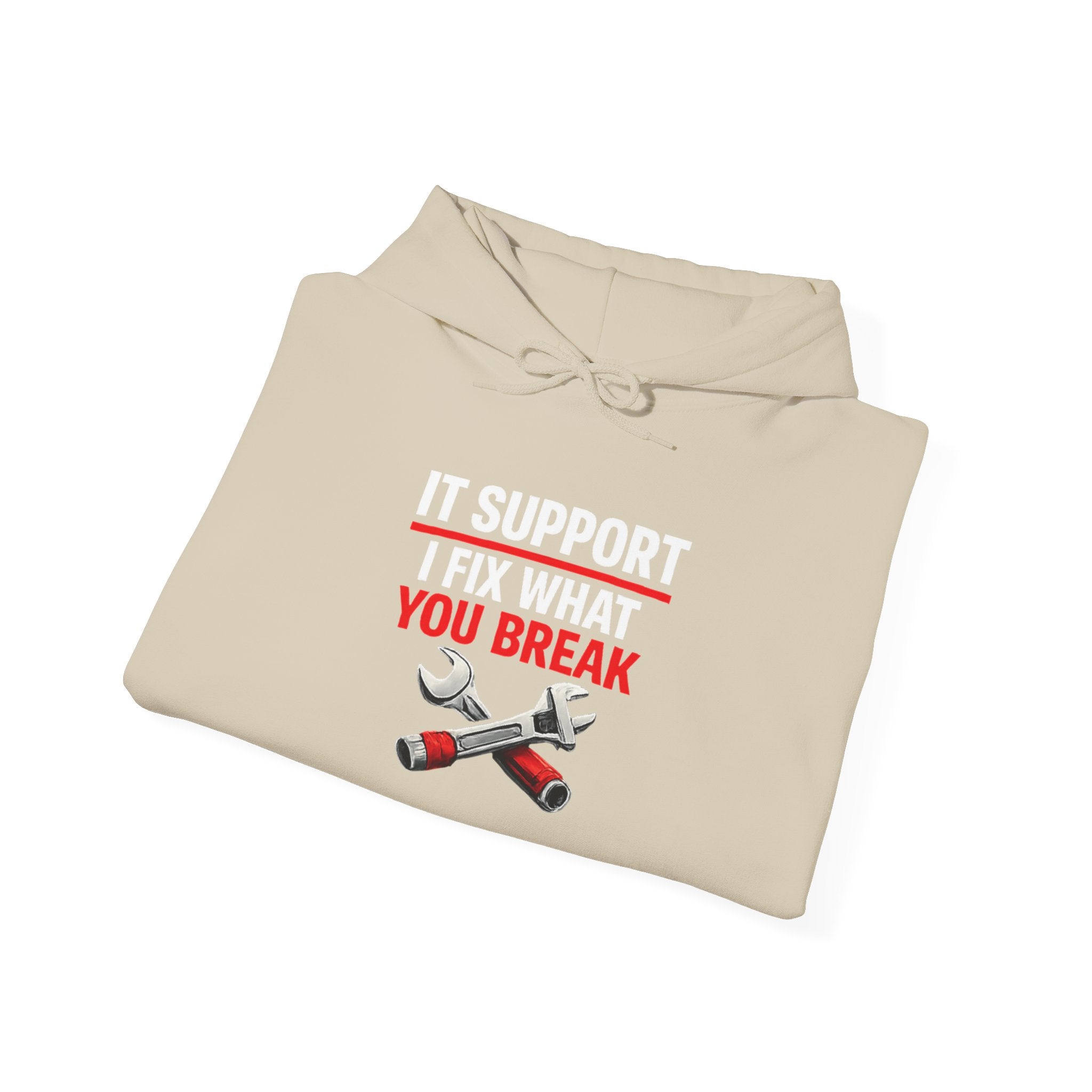 "IT Support: I Fix What You Break" IT Humor Unisex Heavy Blend™ Hoodie