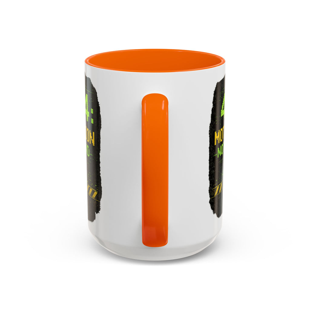 "Error 404 Motivation Not Found" IT Humor Accent Coffee Mug (11, 15oz)