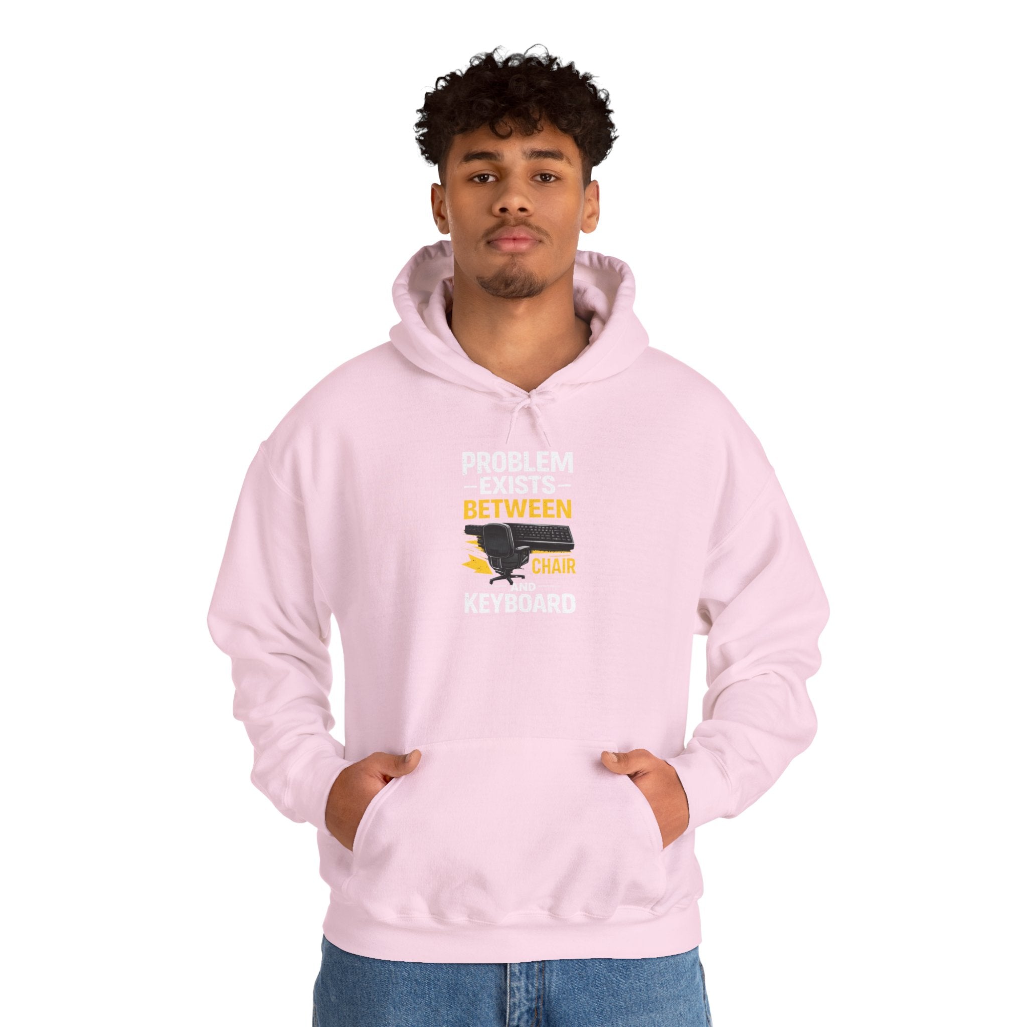 "Problem Exists Between Chair and Keyboard" — Funny IT Programmer Hoodie