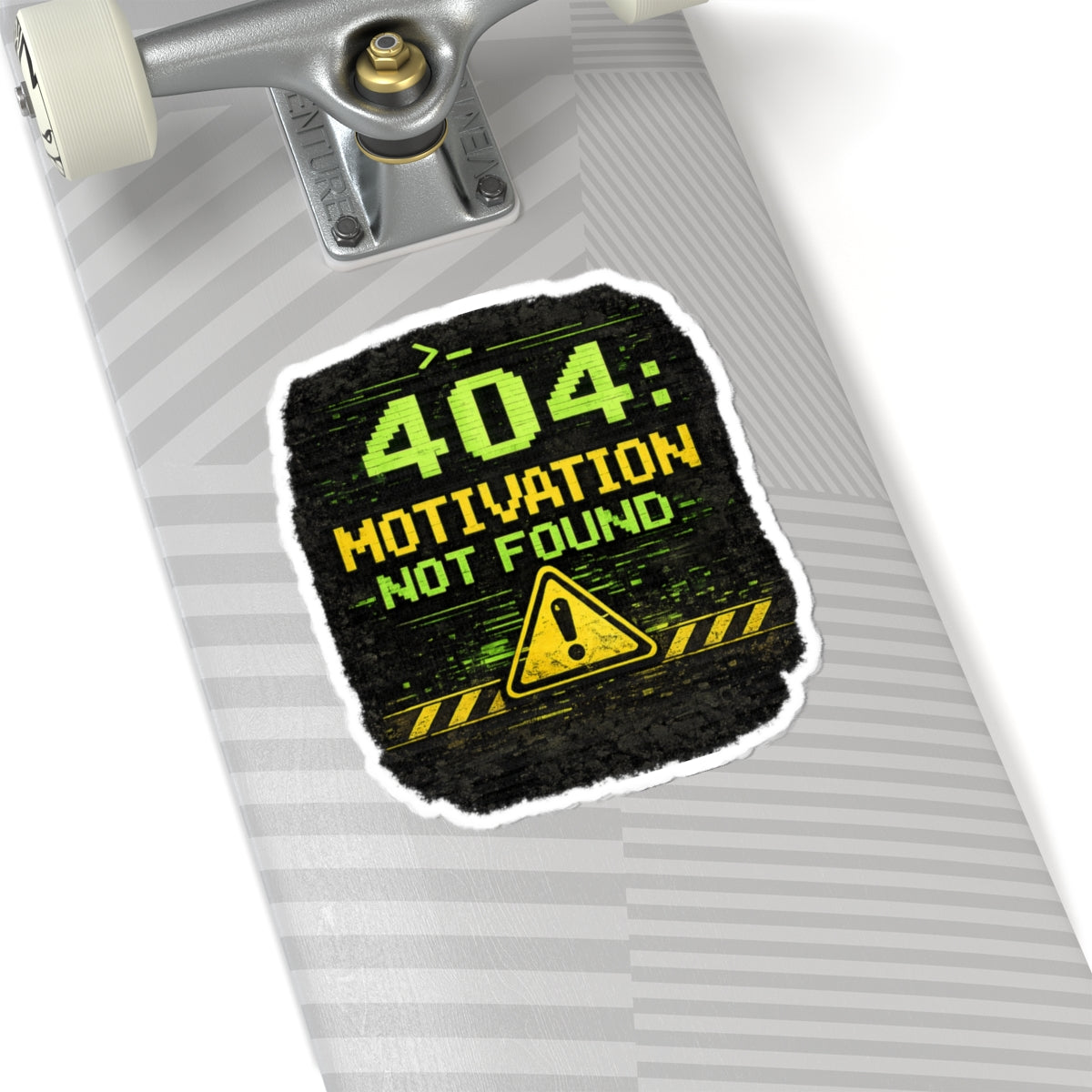 "Error 404 Motivation Not Found" Geek Tech Humor Funny IT Kiss-Cut Stickers