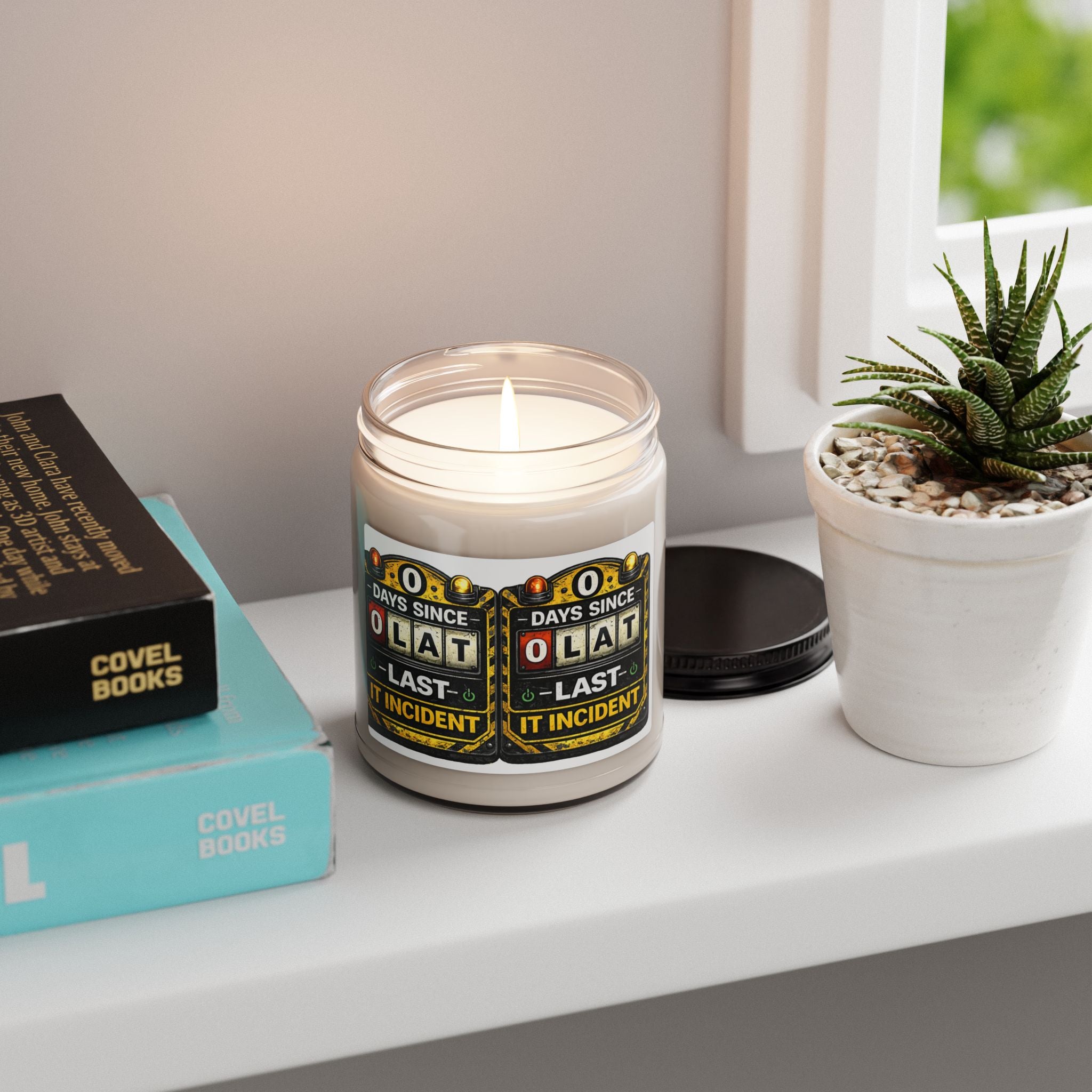 “0 Days Since Last IT Incident” Humorous IT Jar Candle
