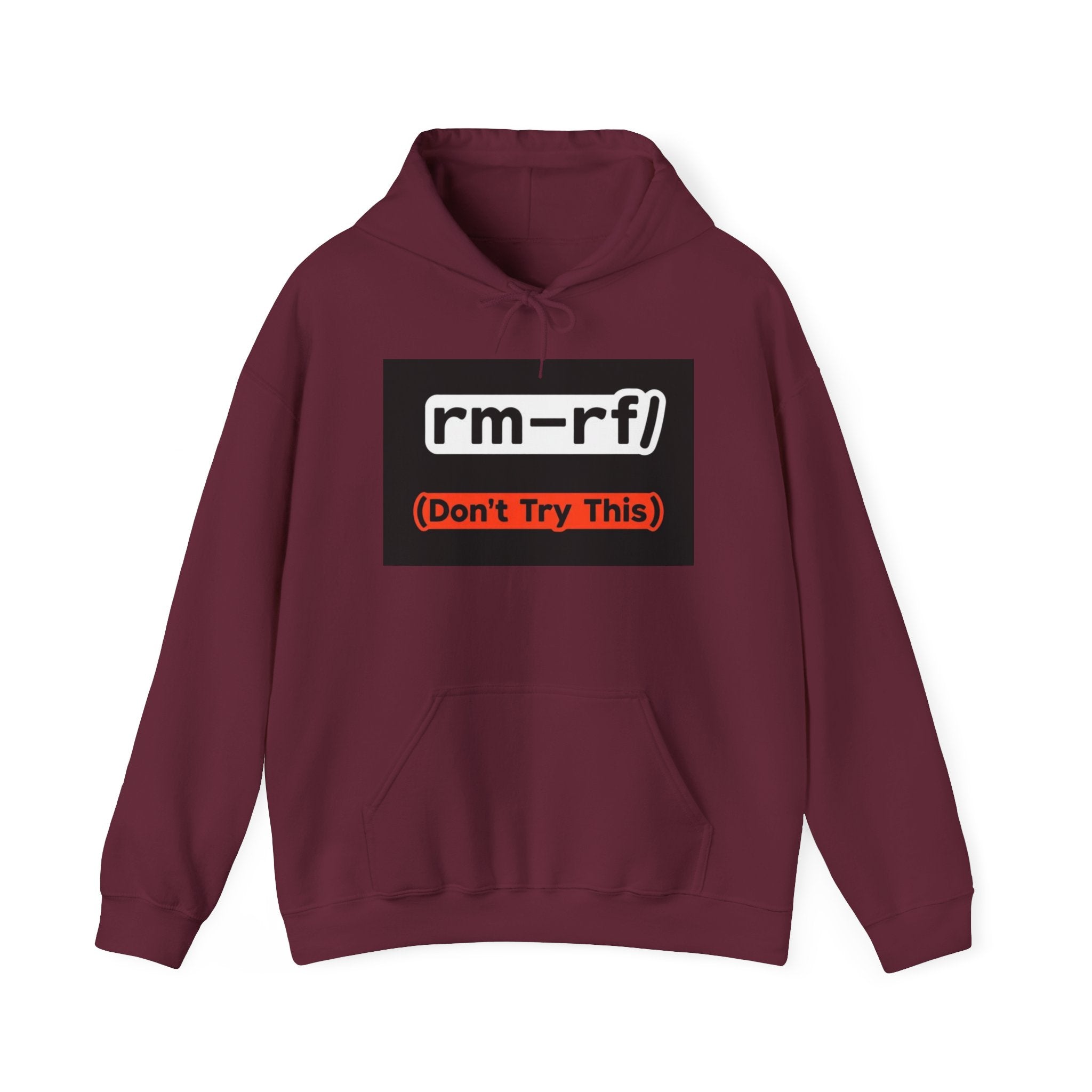 "rm–rf/ (Don't Try This)" — Funny Linux/Devops Command Hoodie