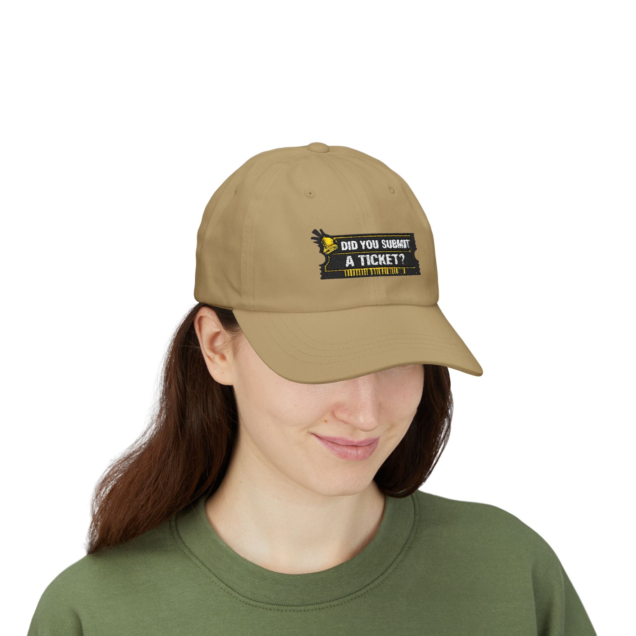 "Did You Submit a Ticket?" Tech Humor Funny IT Baseball Hat/Cap