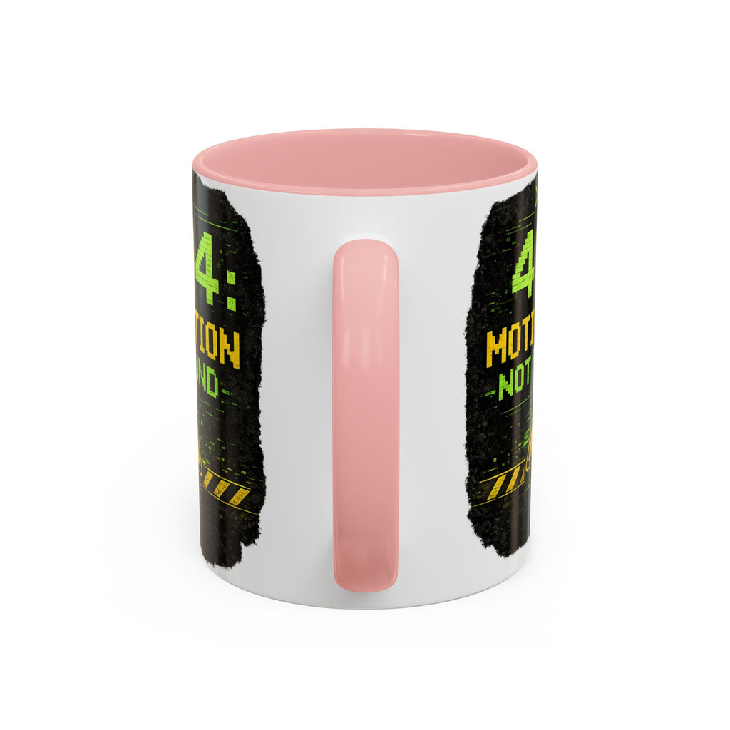 "Error 404 Motivation Not Found" IT Humor Accent Coffee Mug (11, 15oz)