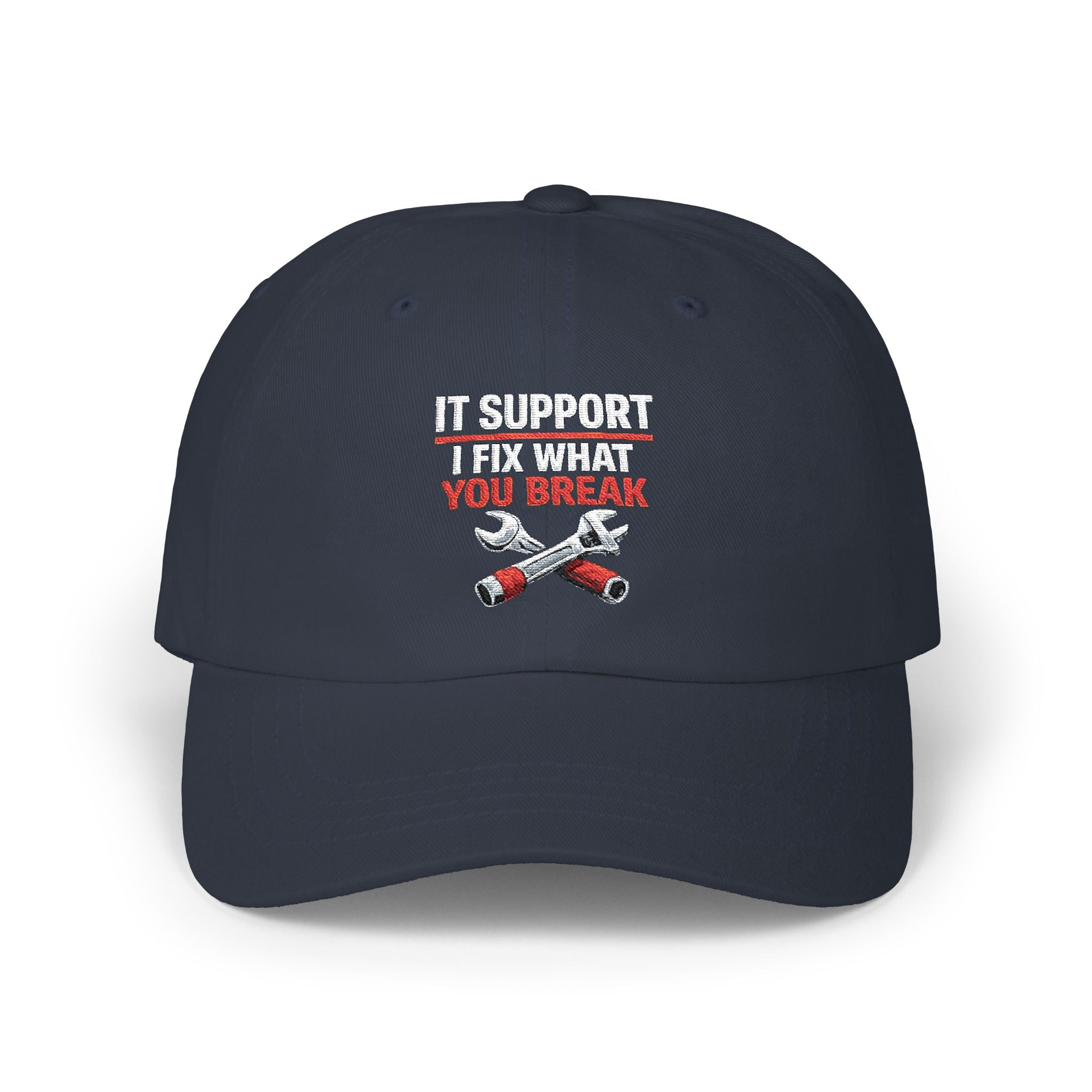 "IT Support: I Fix What You Break" Tech Humor Funny IT Baseball Hat/Cap