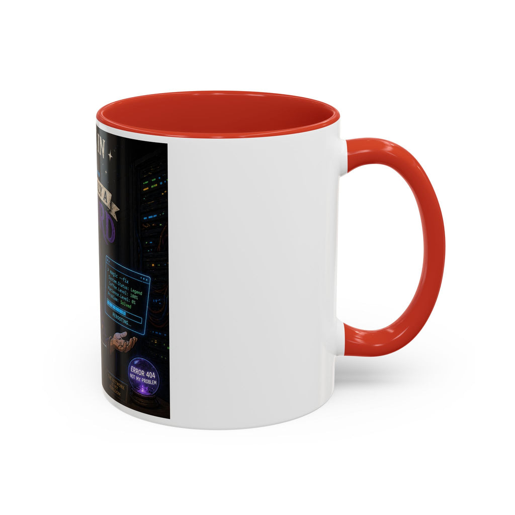 "I Work in IT... I'm Basically a Wizard" Funny IT Tech Support Humor Coffee Mug