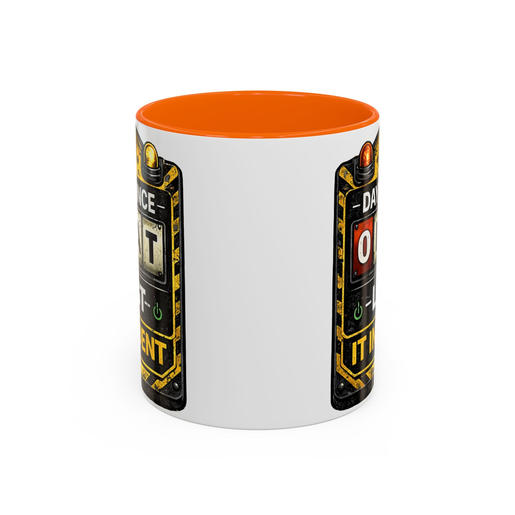 "0 Days Since Last IT Incident" IT Humor Accent Coffee Mug (11, 15oz)