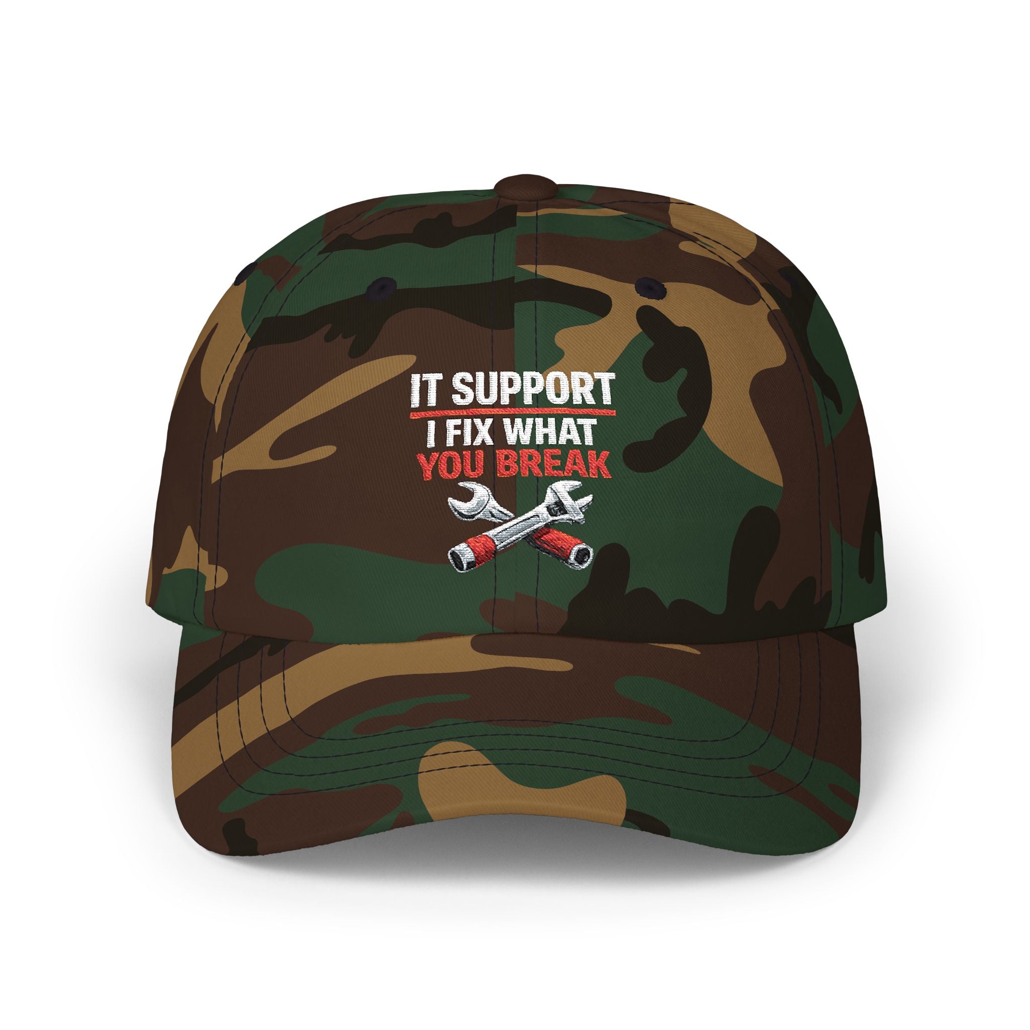 "IT Support: I Fix What You Break" Tech Humor Funny IT Baseball Hat/Cap