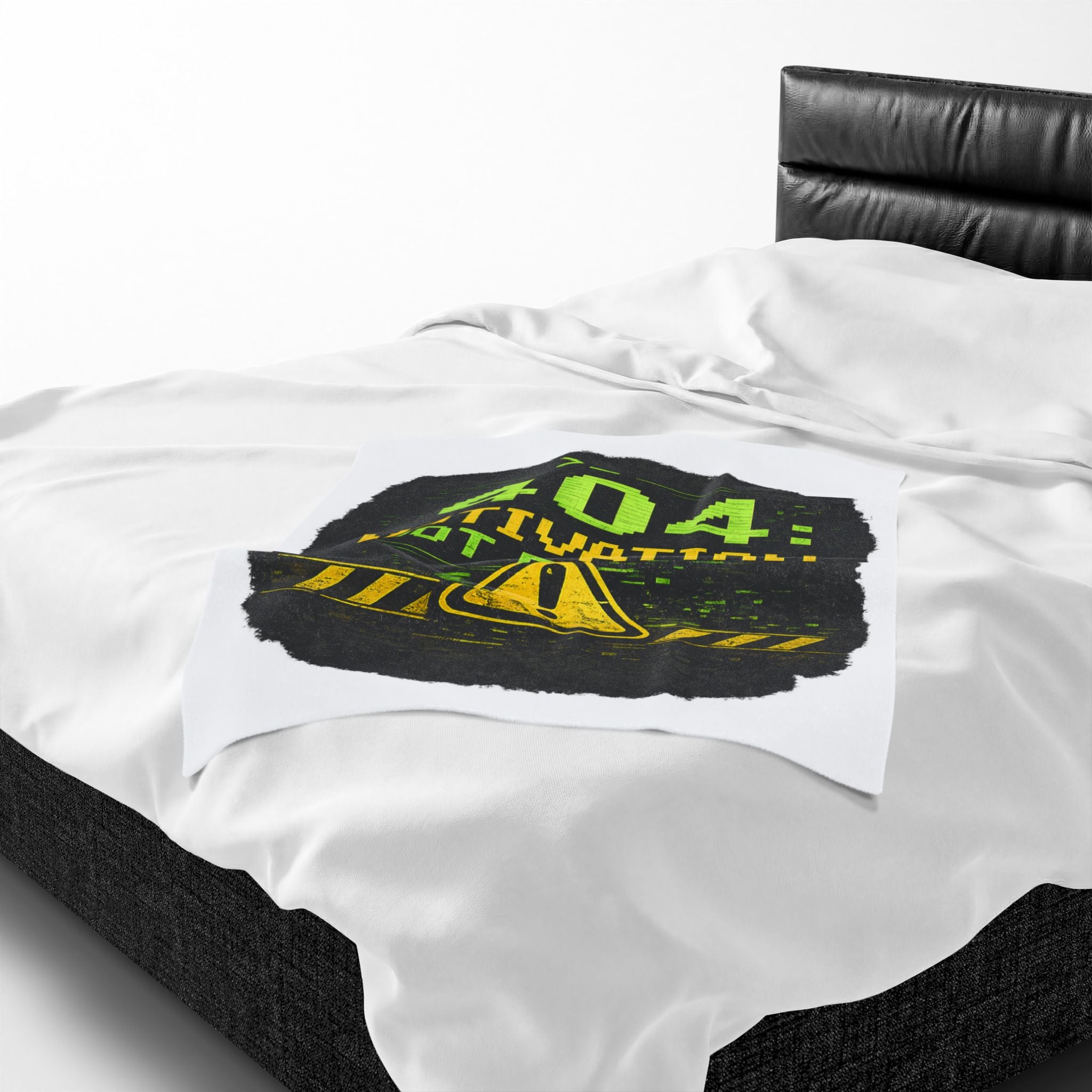 "Error 404 Motivation Not Found" IT Humor Funny IT Velveteen Plush Blanket